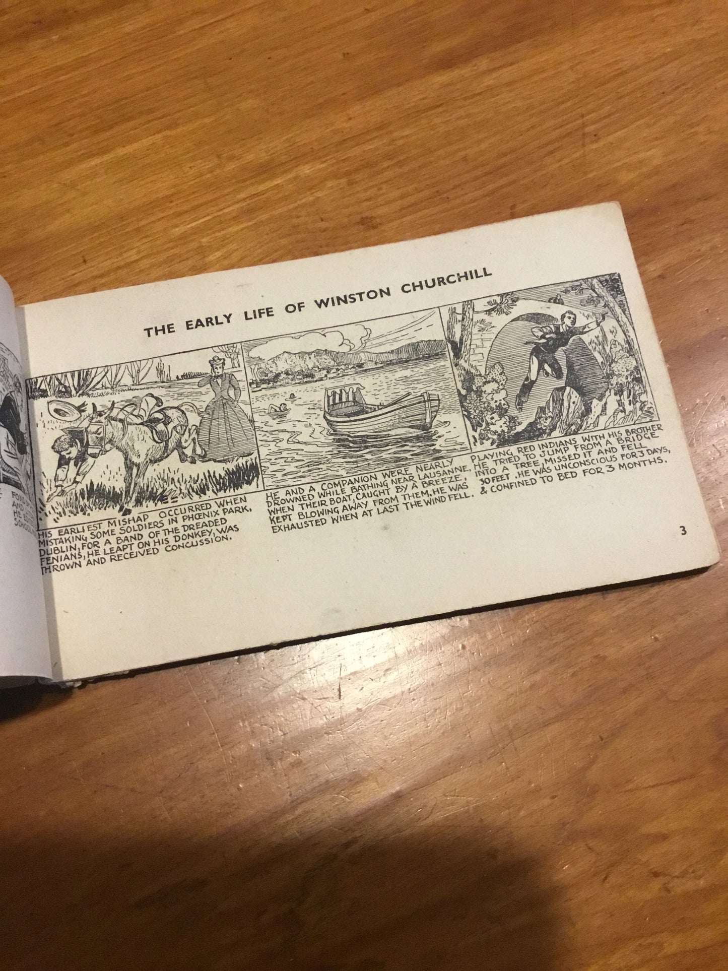 56-page comic strip biography of Winston Churchill appeared in 1942.