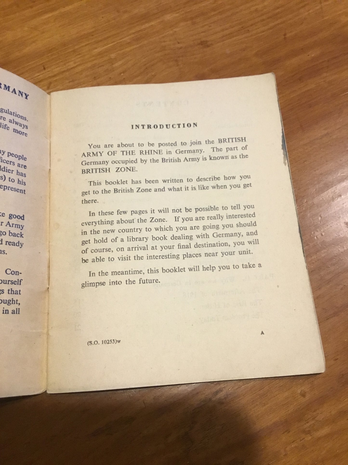 British Army of the Rhine , Pamphlet 36 pages