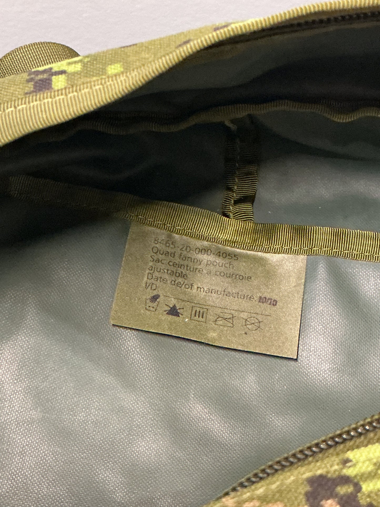 Canadian Forces Cadpat Pattern Fanny Pouch , with Molle Straps
