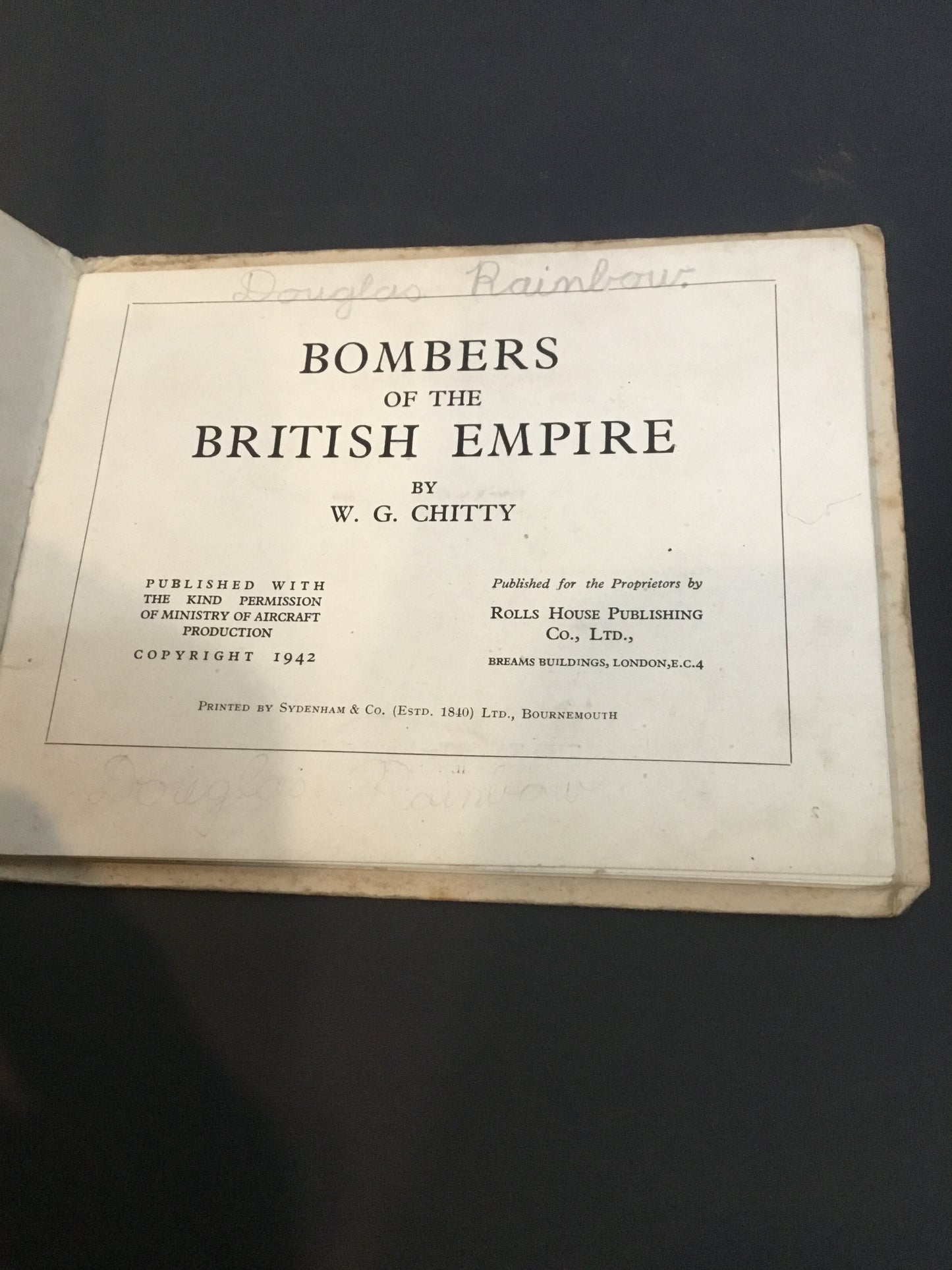 WW2 RAF Bomber Recognition Manual (1942)