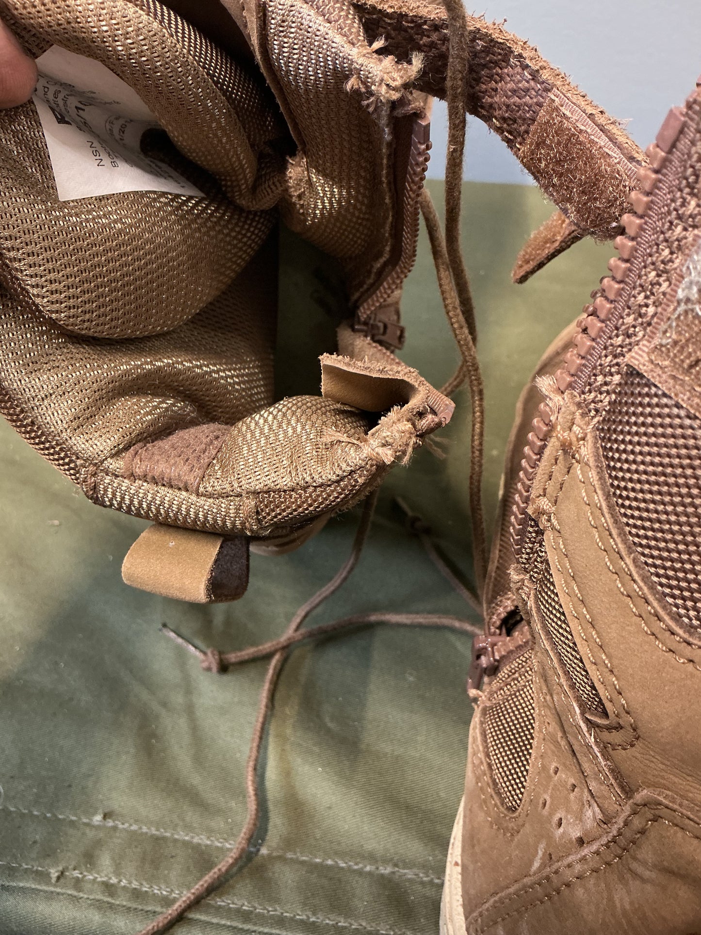 Military Royer Boots Zipper Type Size 11.5