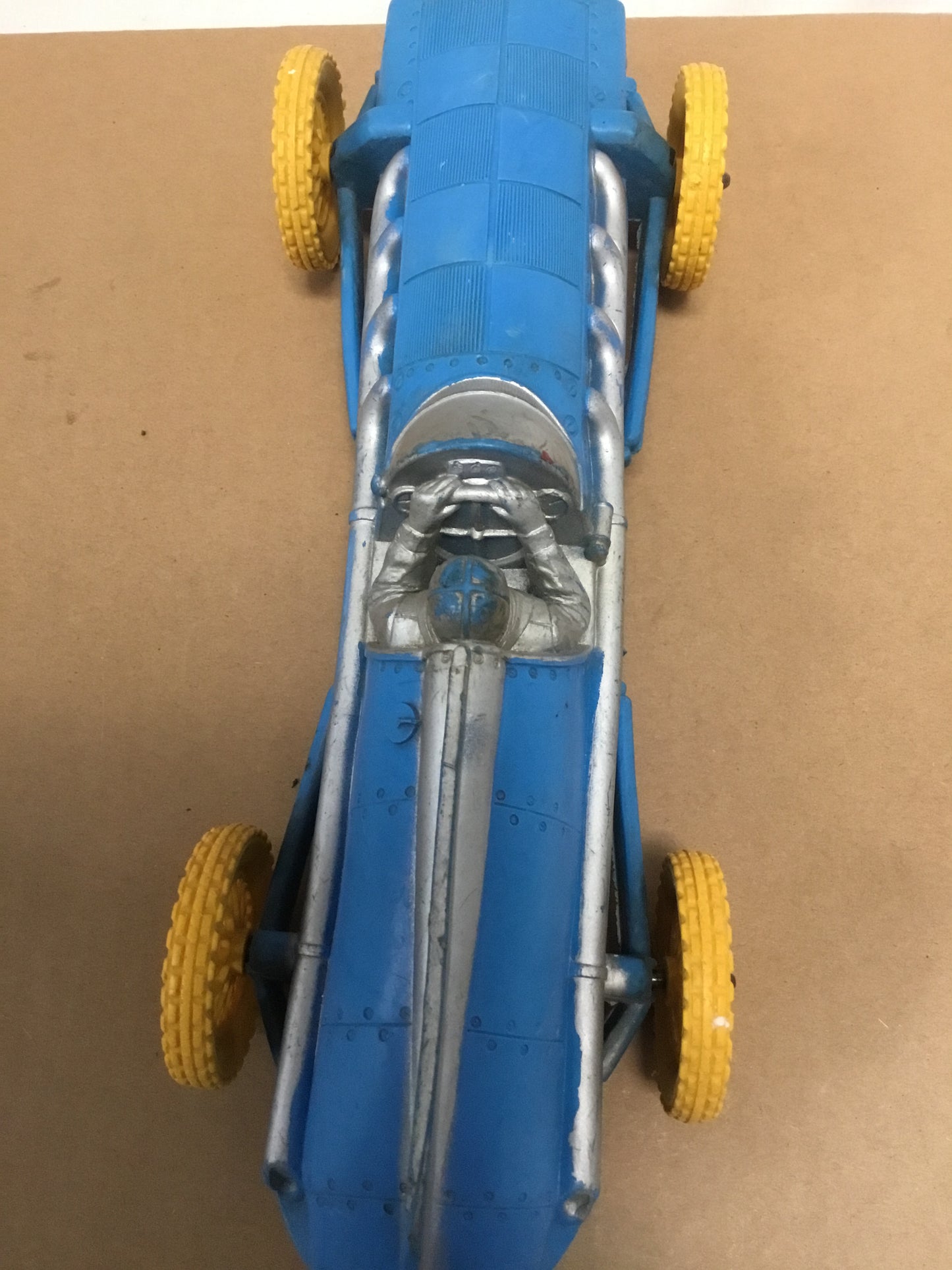 1950’s Vintage Auburn Rubber ;Blue ;10 inch Indy Race Car Toy