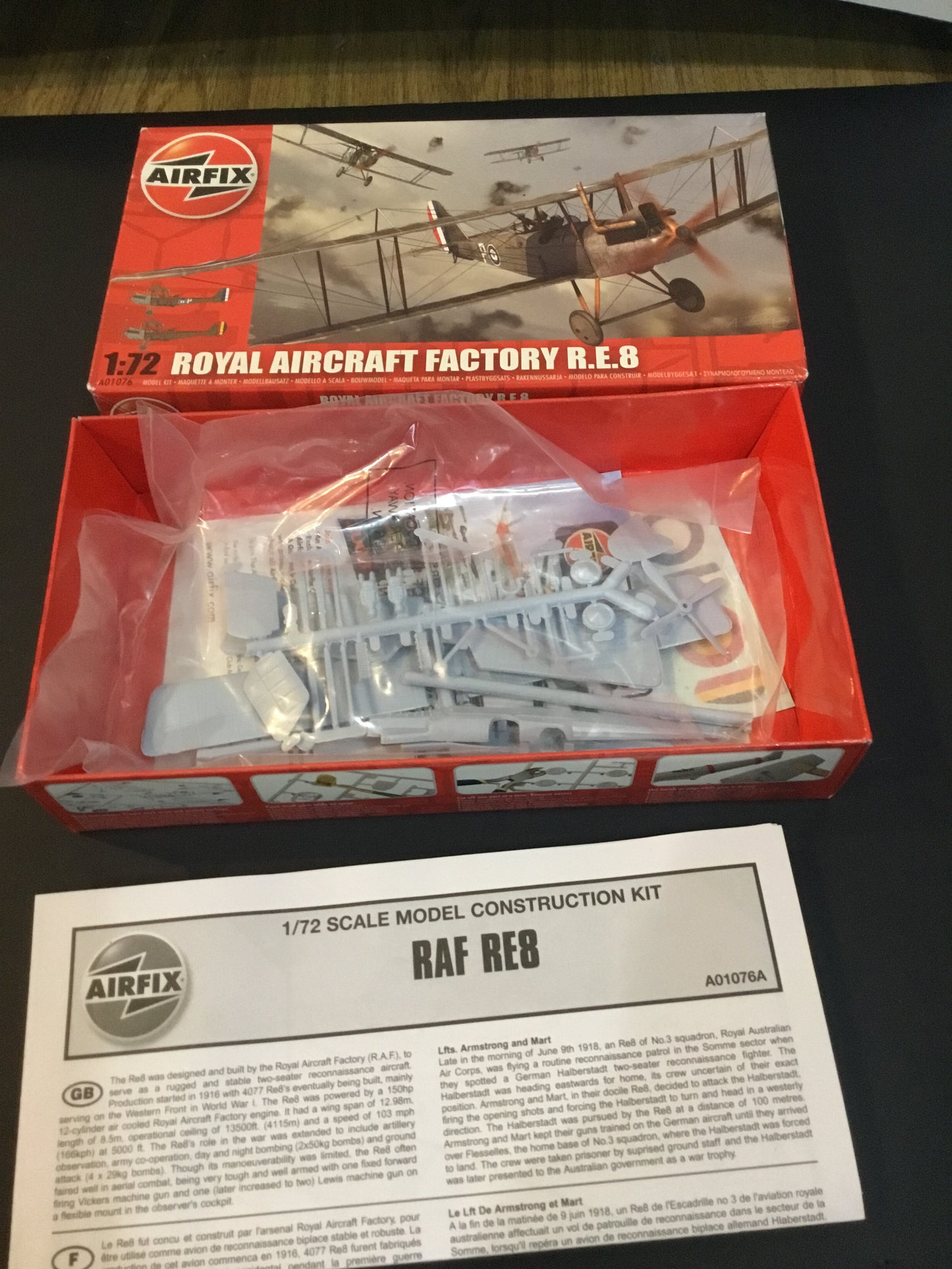 Airfix Fokker E.iii Eindecker 1 72 Scale Plastic Model Plane Kit