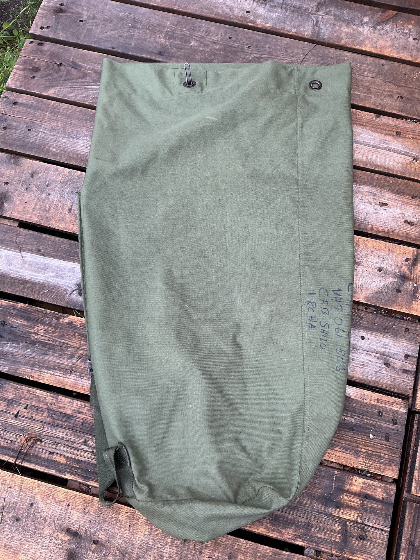 U.S. Military Open End Kit Bag with Shoulder Straps