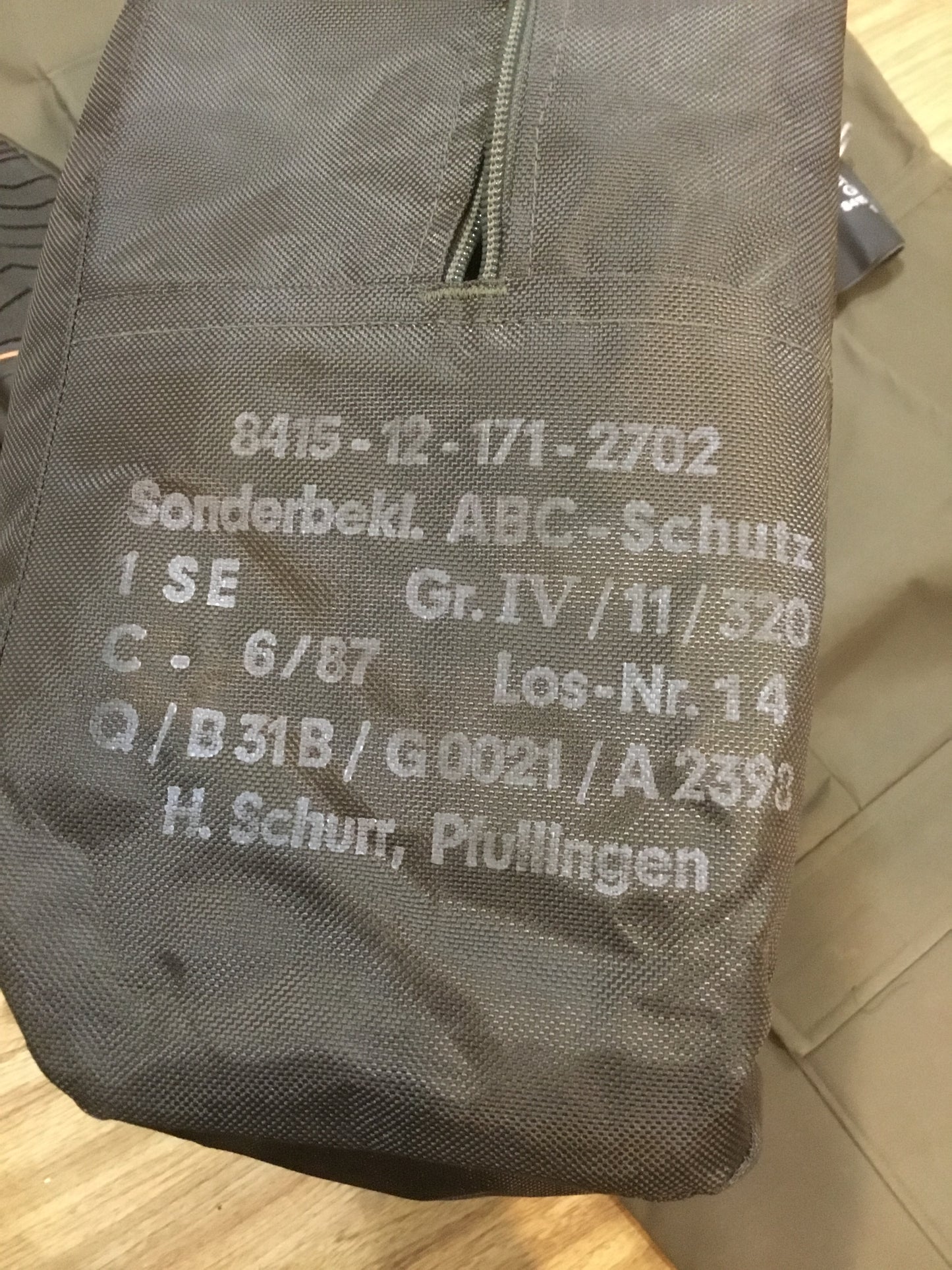German Military Chemical NBC Suit , 1980s