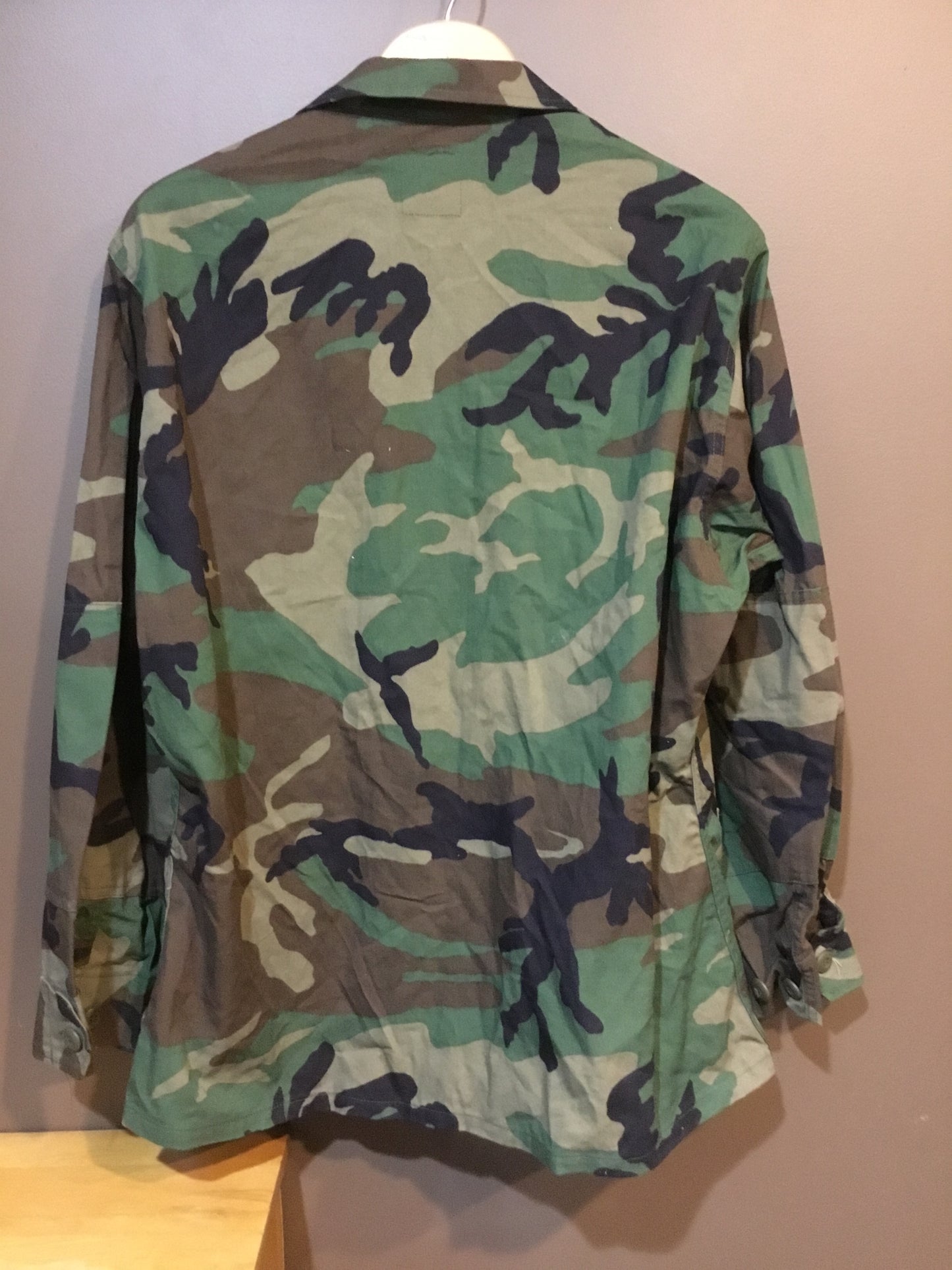 Woodland Camouflage BDU SHIRT/Jacket Large Short
