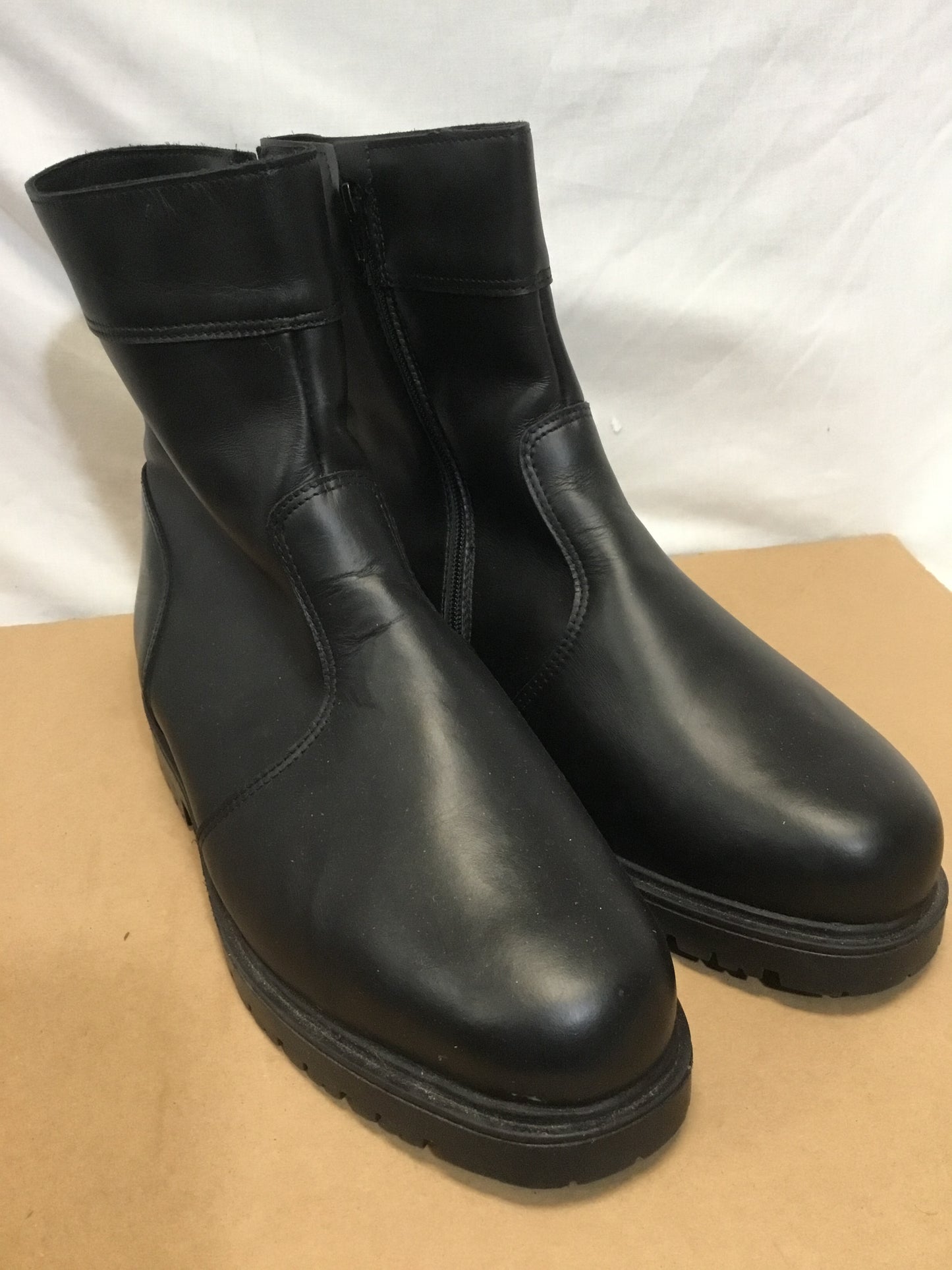 Zipper up Military Officers Dress Boots Size 12 1/2 W