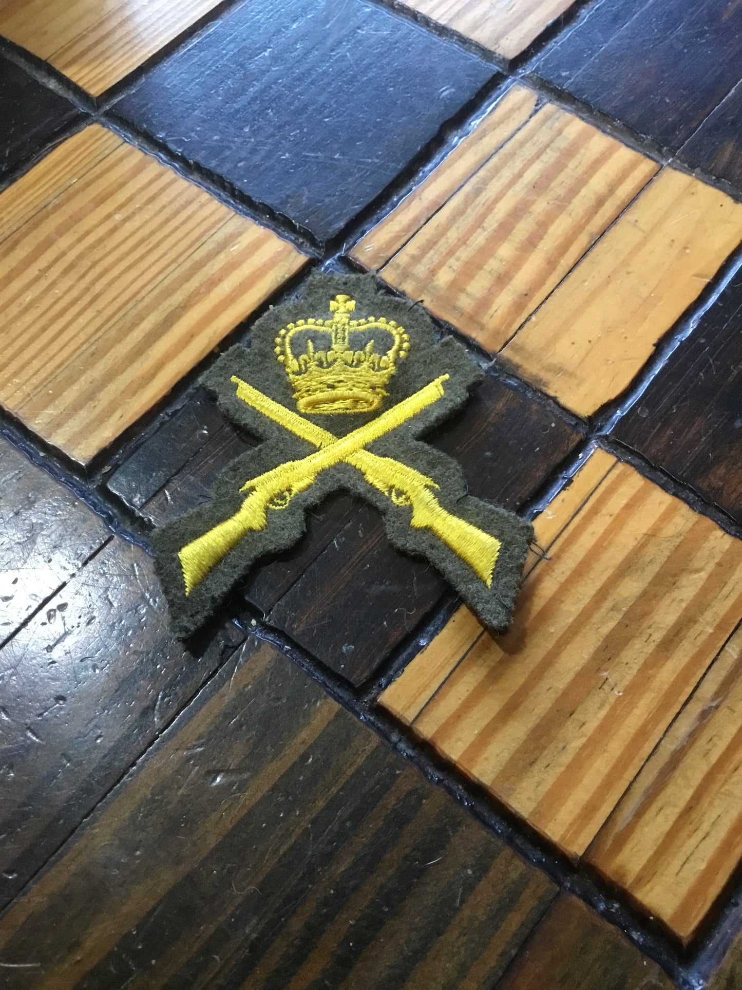 Post War Marksman Cloth Badge