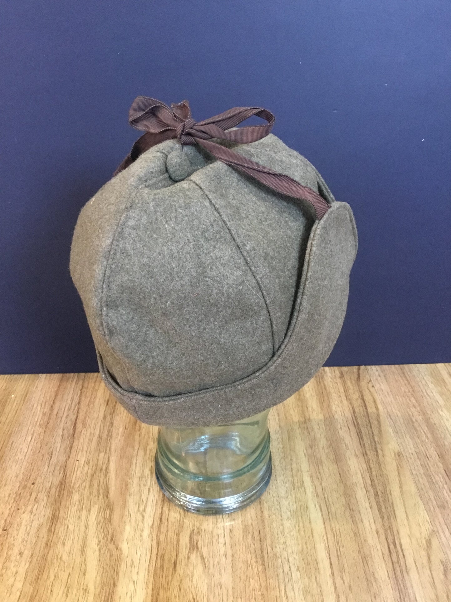 WW2 Canadian Army Winter Tie Top Wool Hat