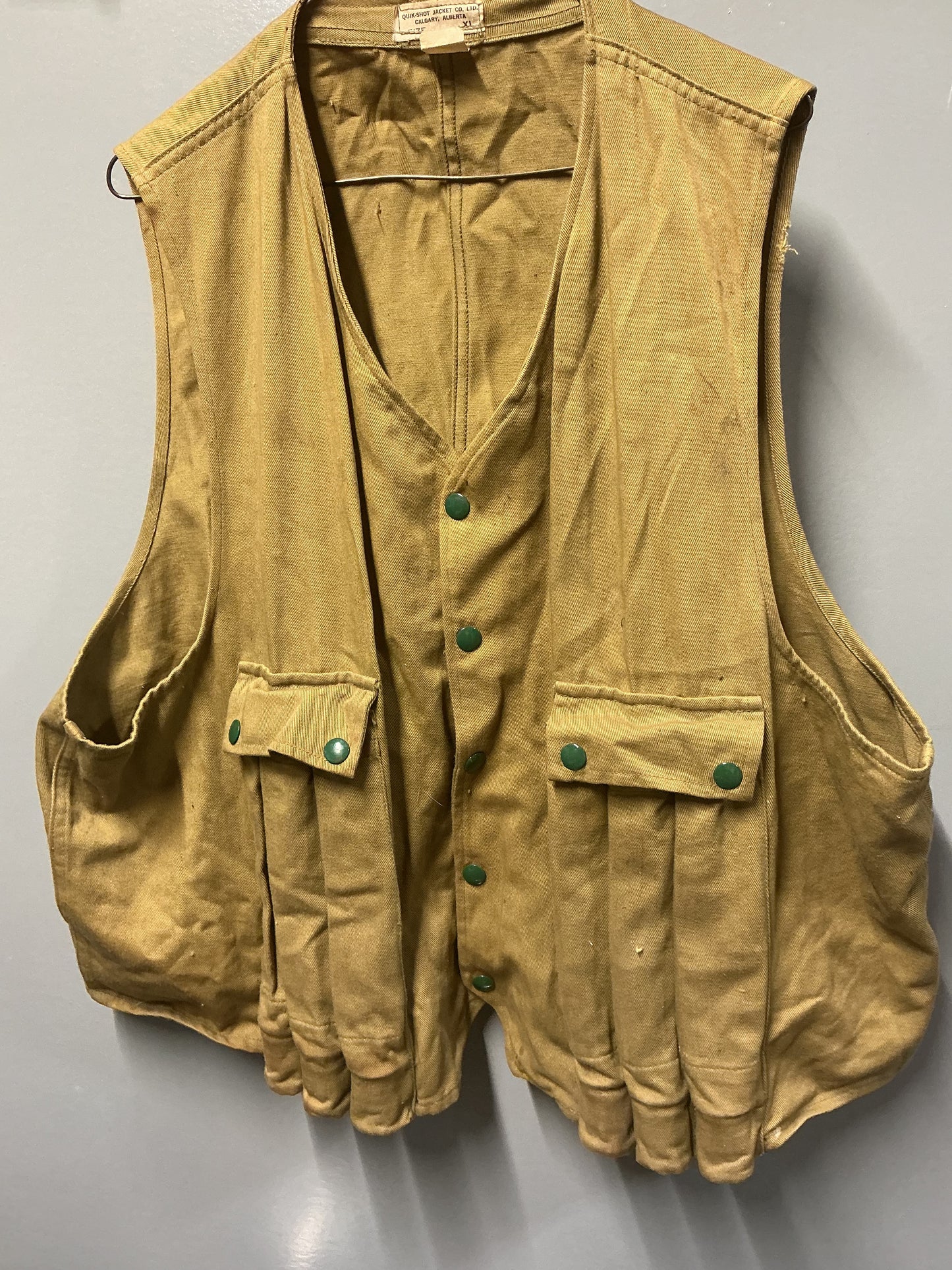1950-60s VINTAGE Quik-Shot 12 Gauge Shell Vest XLARGE