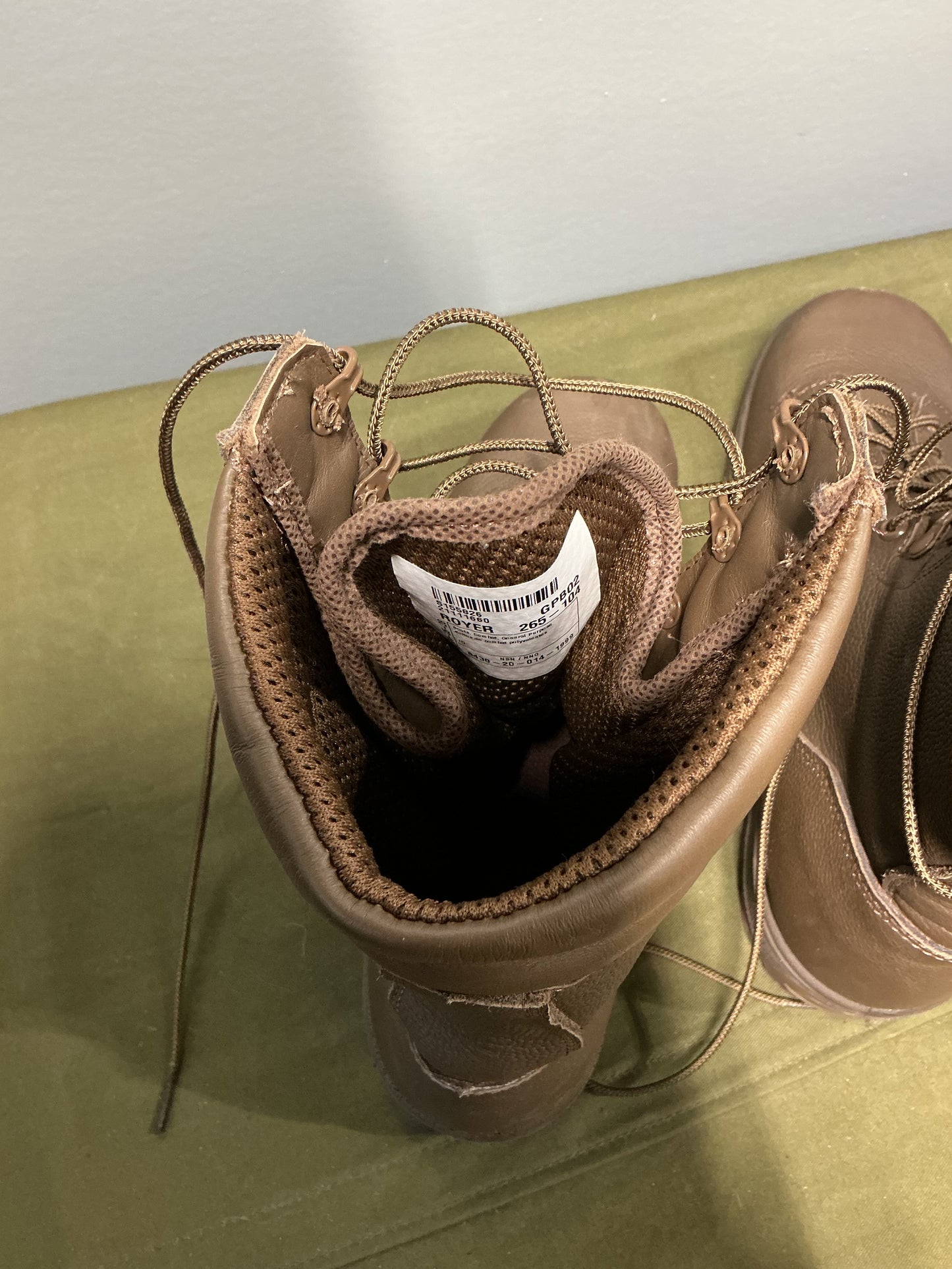 Canadian Military Royer Boots , General purpose combat Size 9.5
