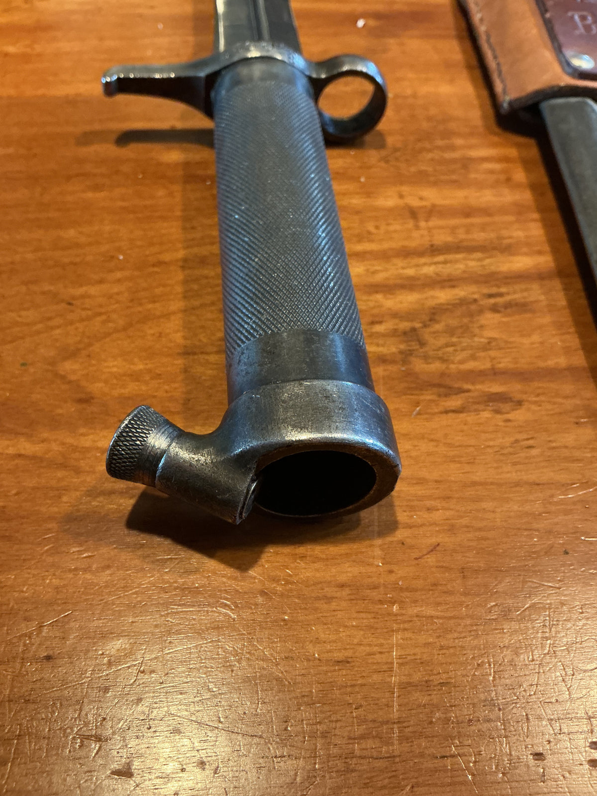 Swedish M96 Bayonet and Scabbard with Leather Frog