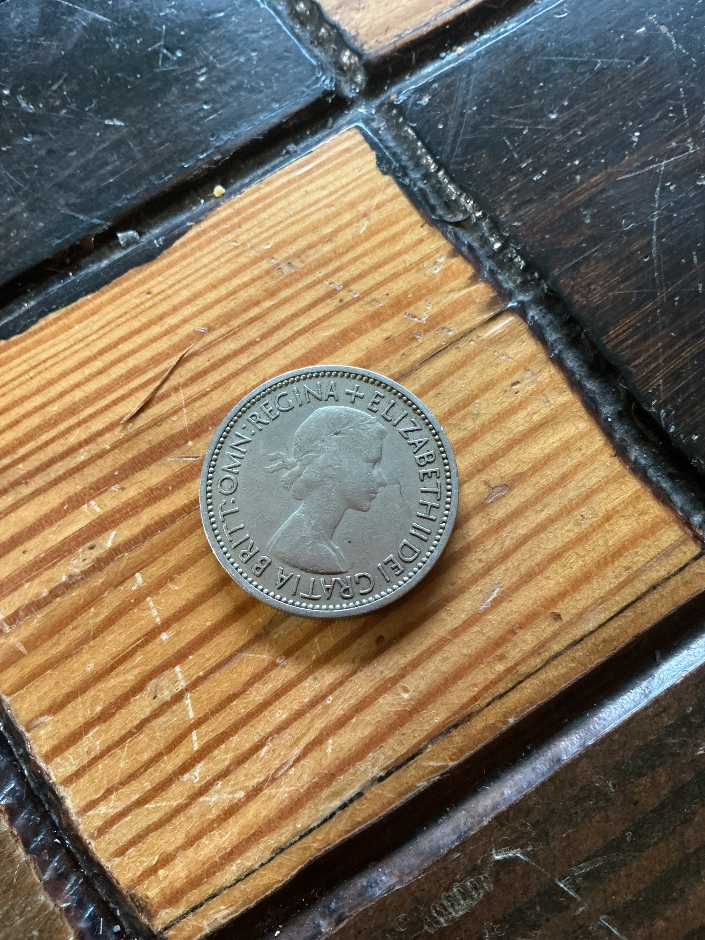 British 1955 2 Shillings Coin