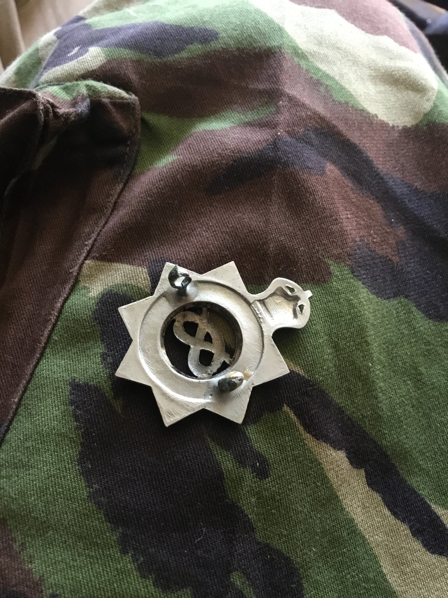 Staffordshire County Police Senior Officer's Enamelled Cap Badge - King's Crown