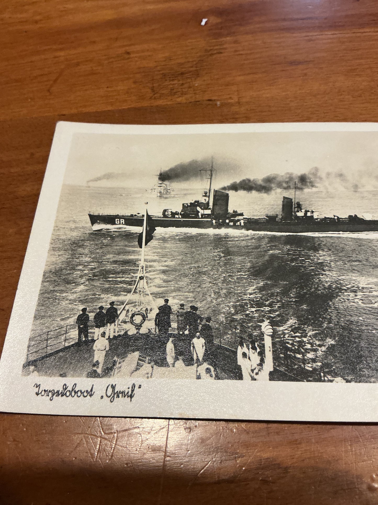 Postcard of the Kriegsmarine depicting Torpedoboot Greif