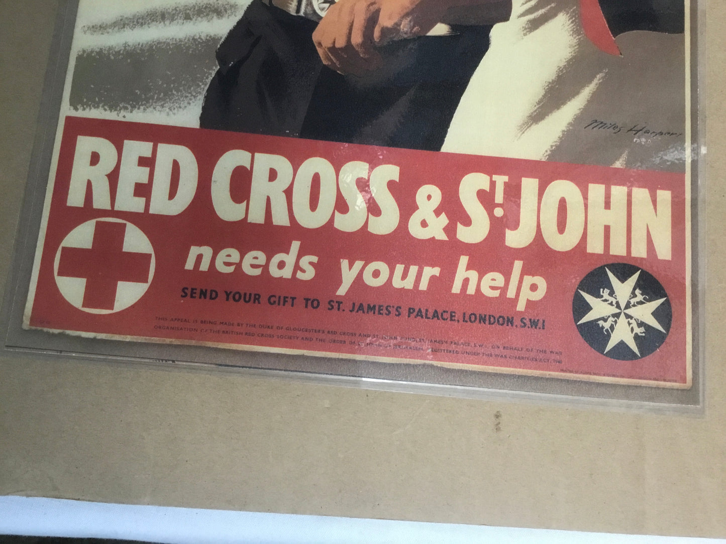 WW11 Reproduction Laminated Poster 15 x 10 1/2 inches (Red Cross & St John need your help )