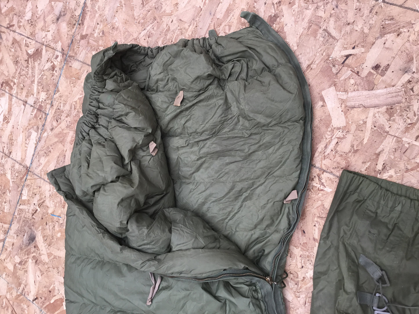 Single Canadian Military Down filled Sleeping Bag and Compression Bag