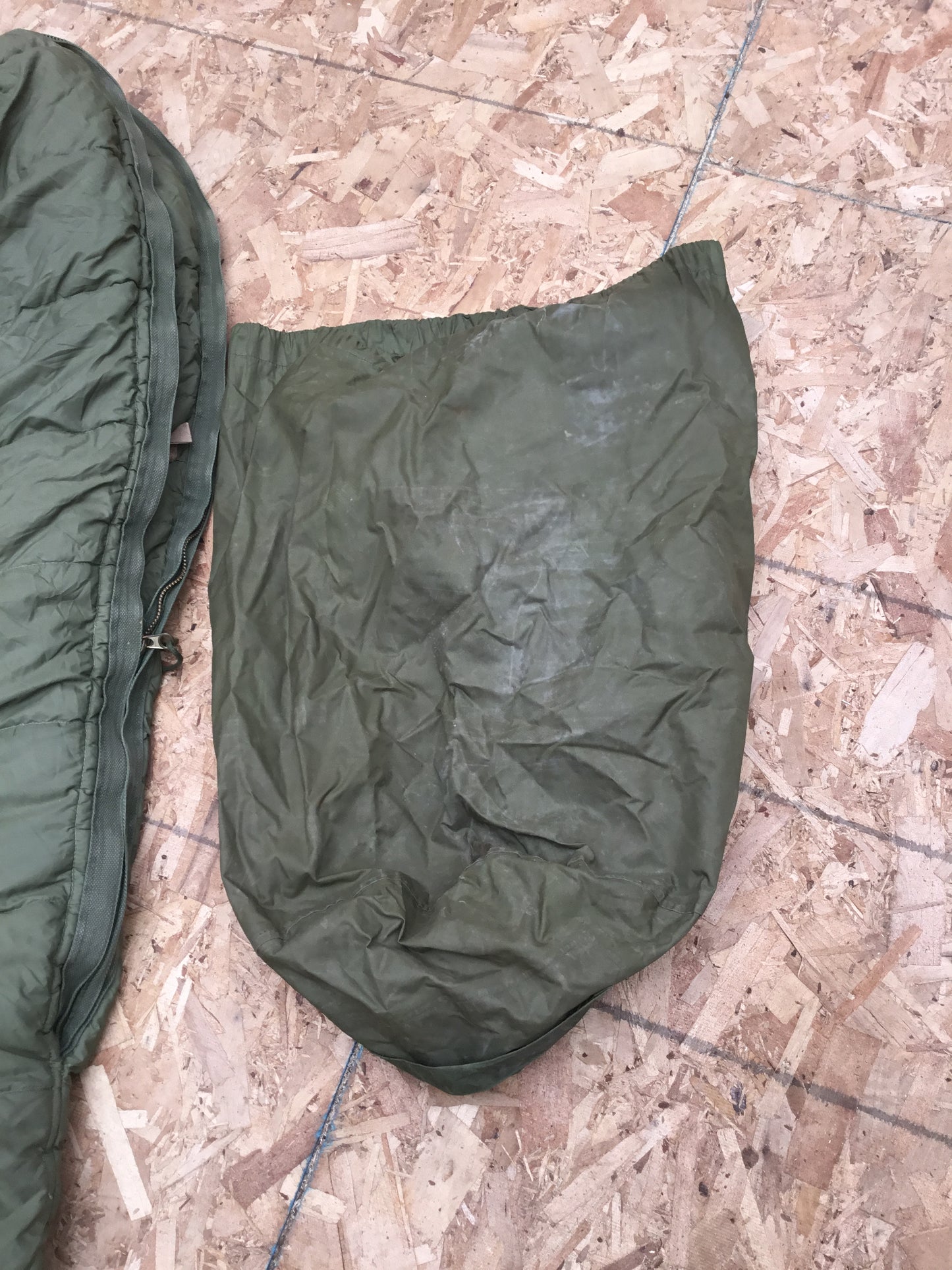 Single Canadian Military Down filled Sleeping Bag and Compression Bag