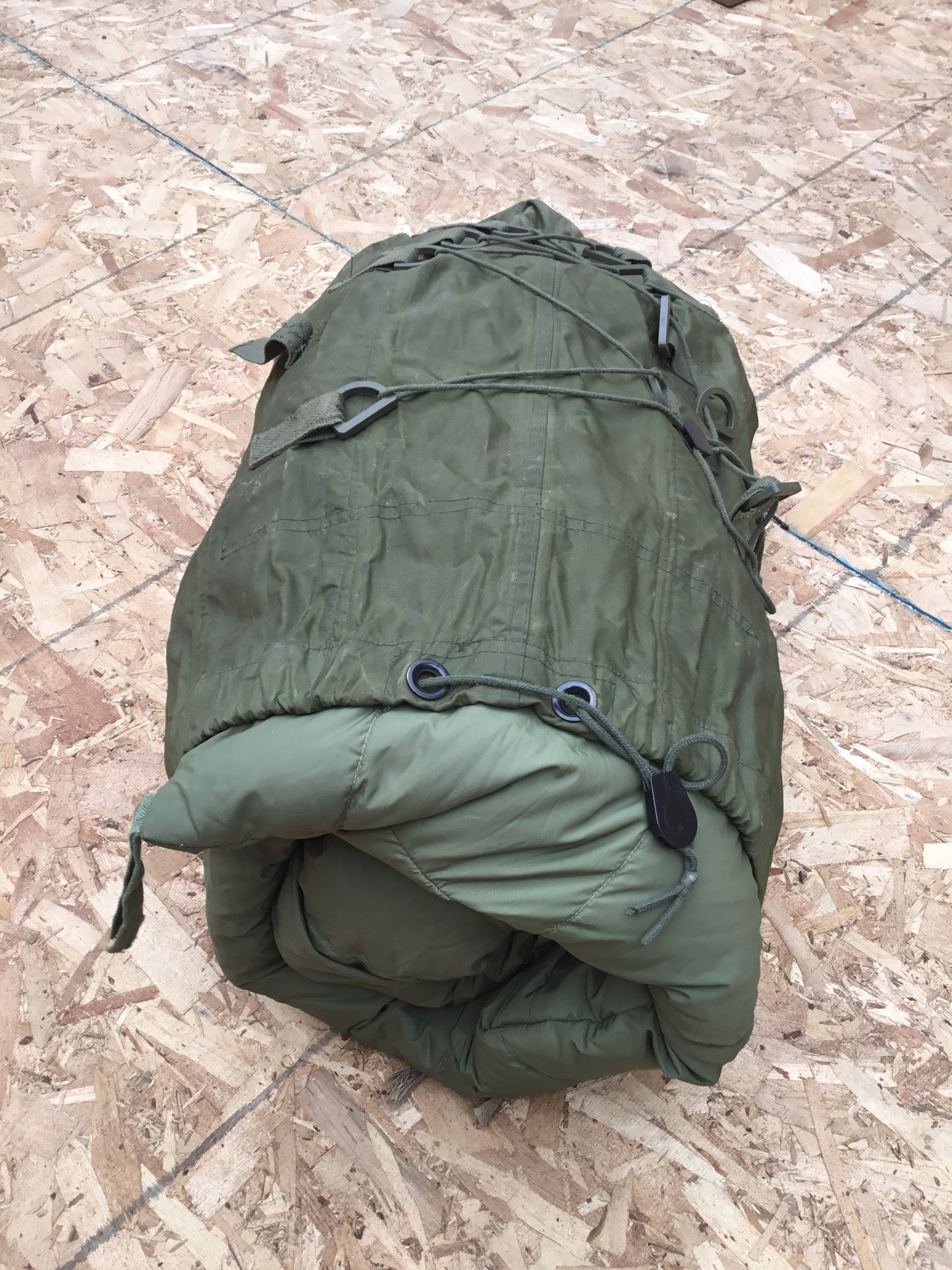 Single Canadian Military Down filled Sleeping Bag and Compression Bag