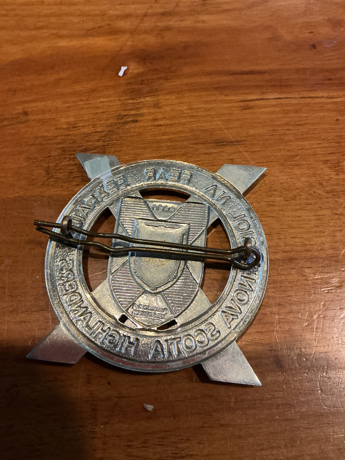 Nova Scotia Highlanders Cap badge , lugs on the back