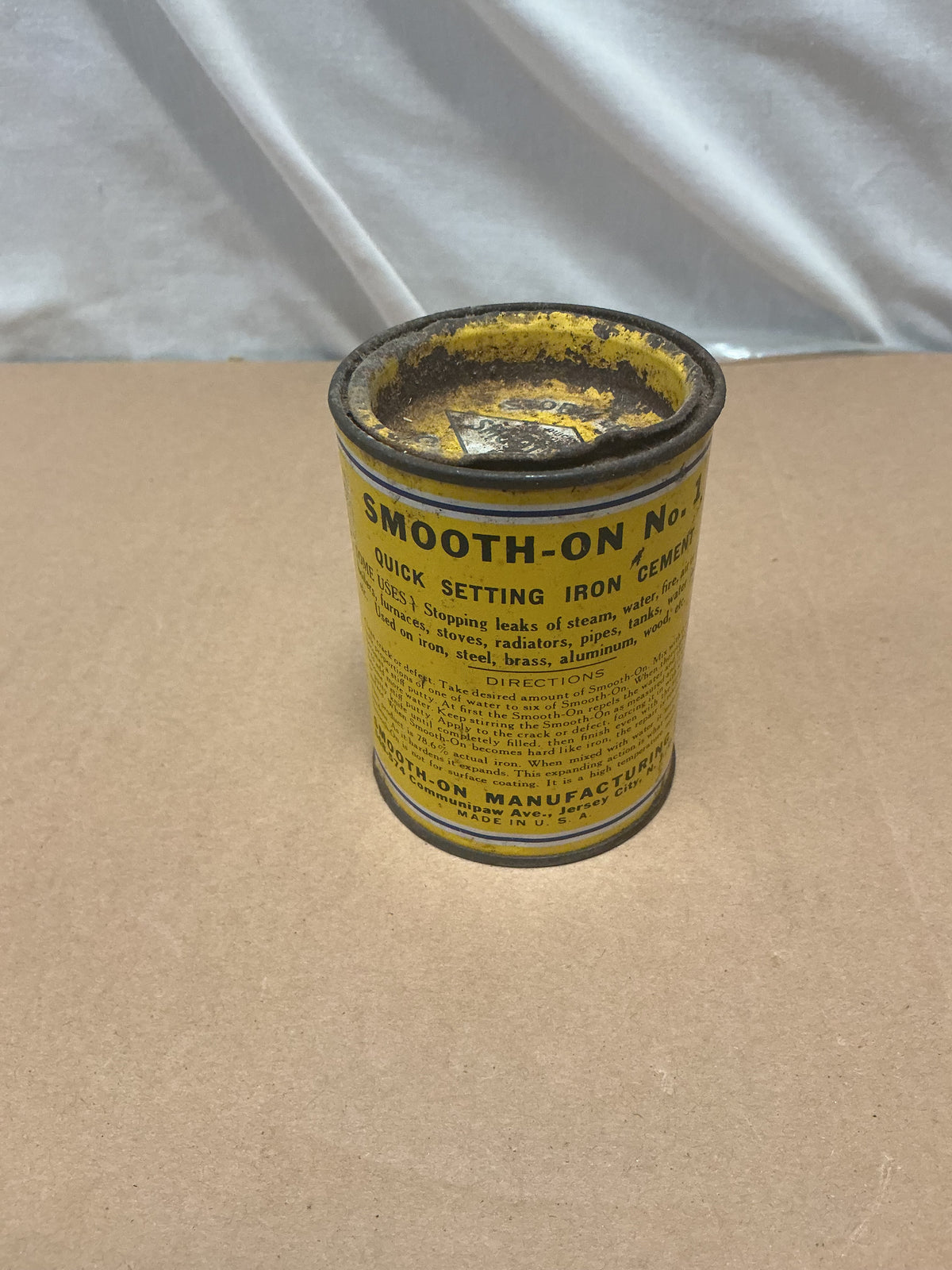 Vintage SMOOTH-ON No. 1 Stops Leaks Cements Iron Tin