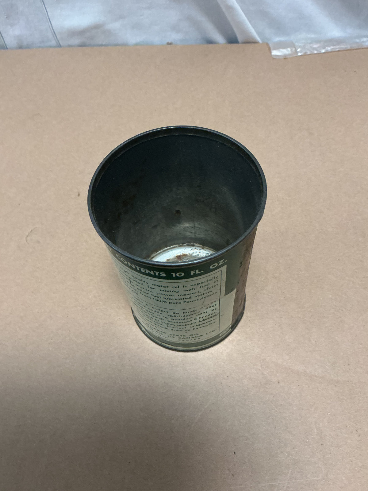 Vintage Quaker State 10oz Outboard Oil Can