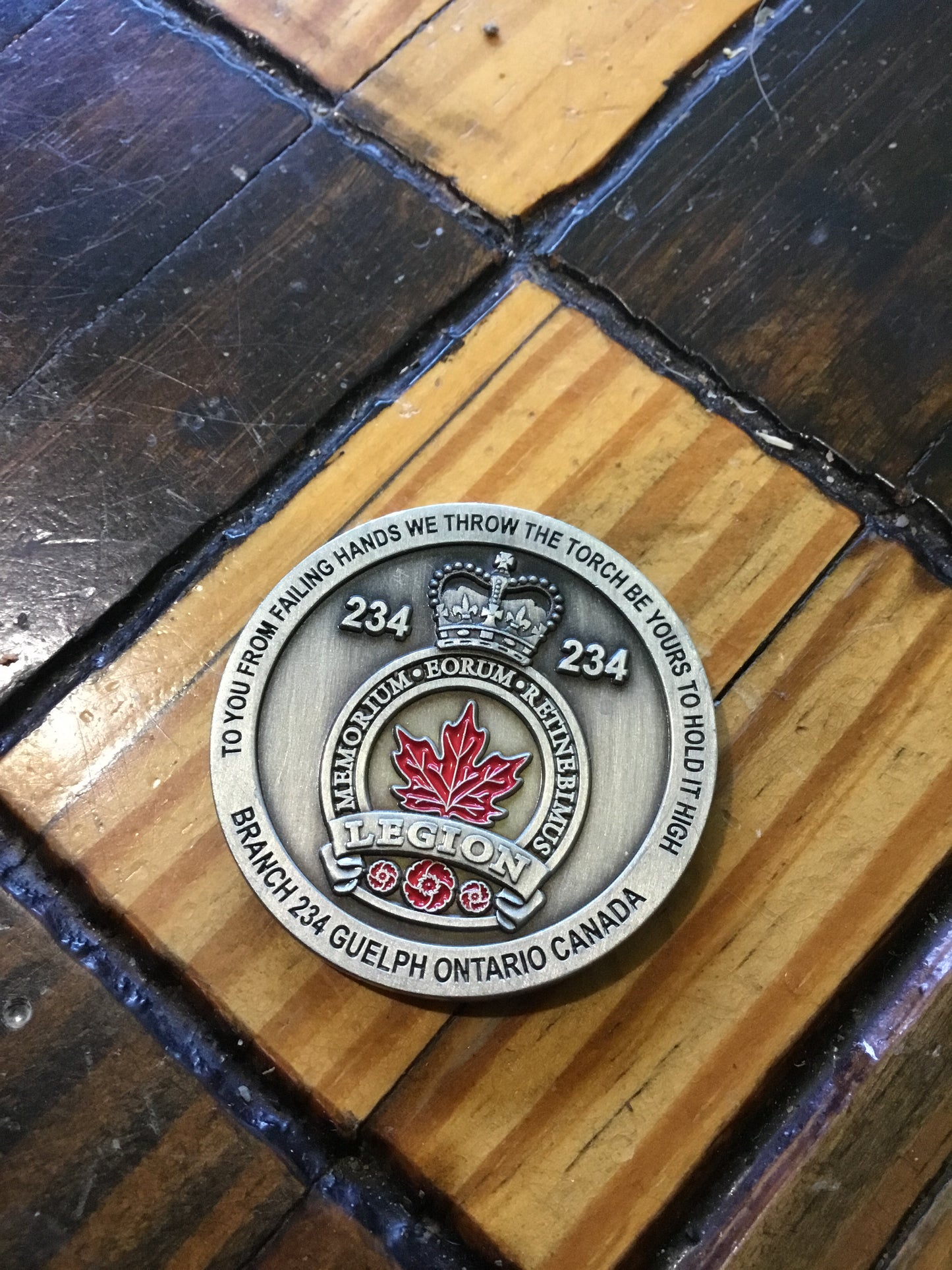 Legion Challenge Coin 234 Branch 70 Anniversary Juno Beach 1944