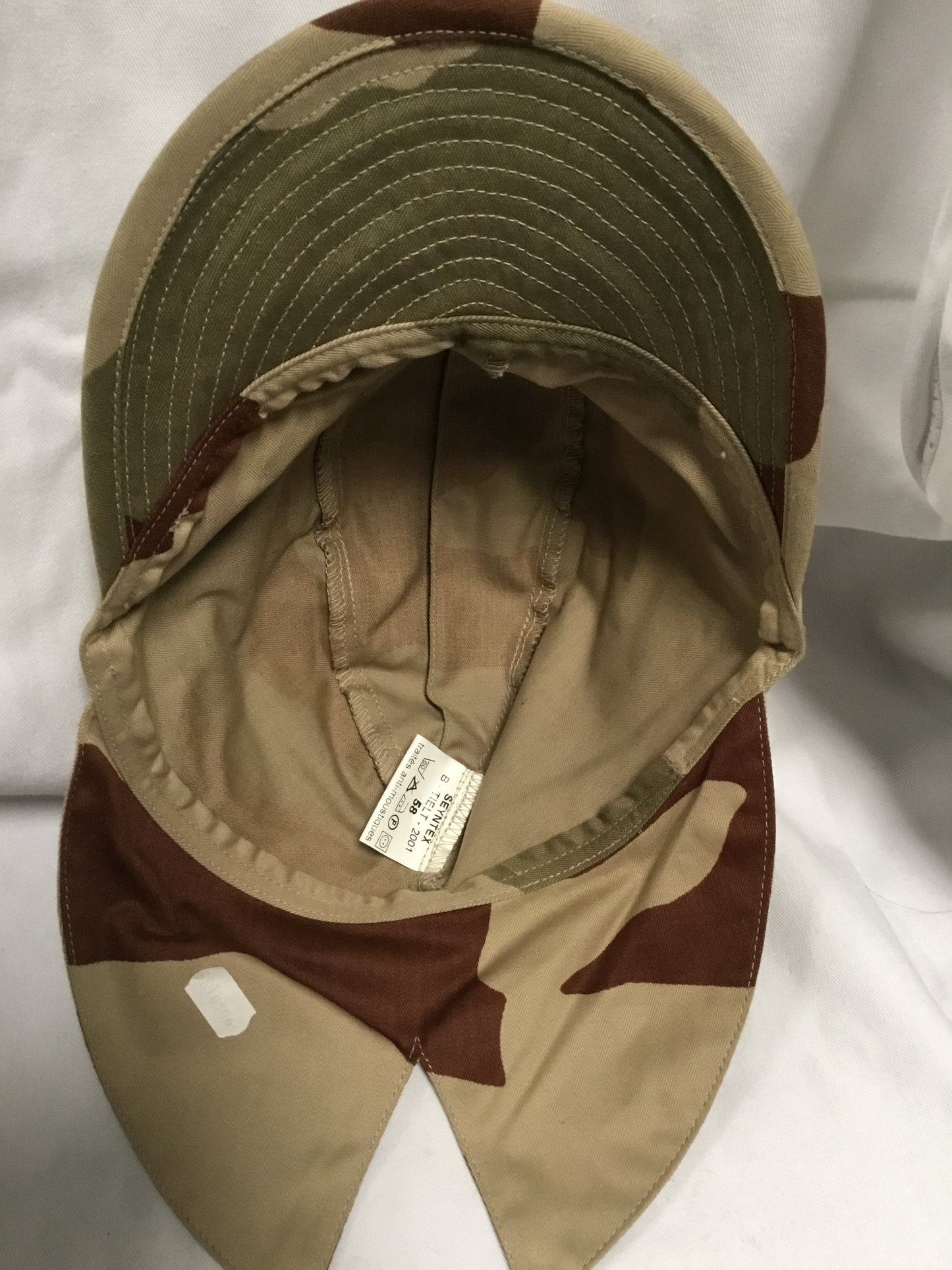 French military desert hat, with neck cover