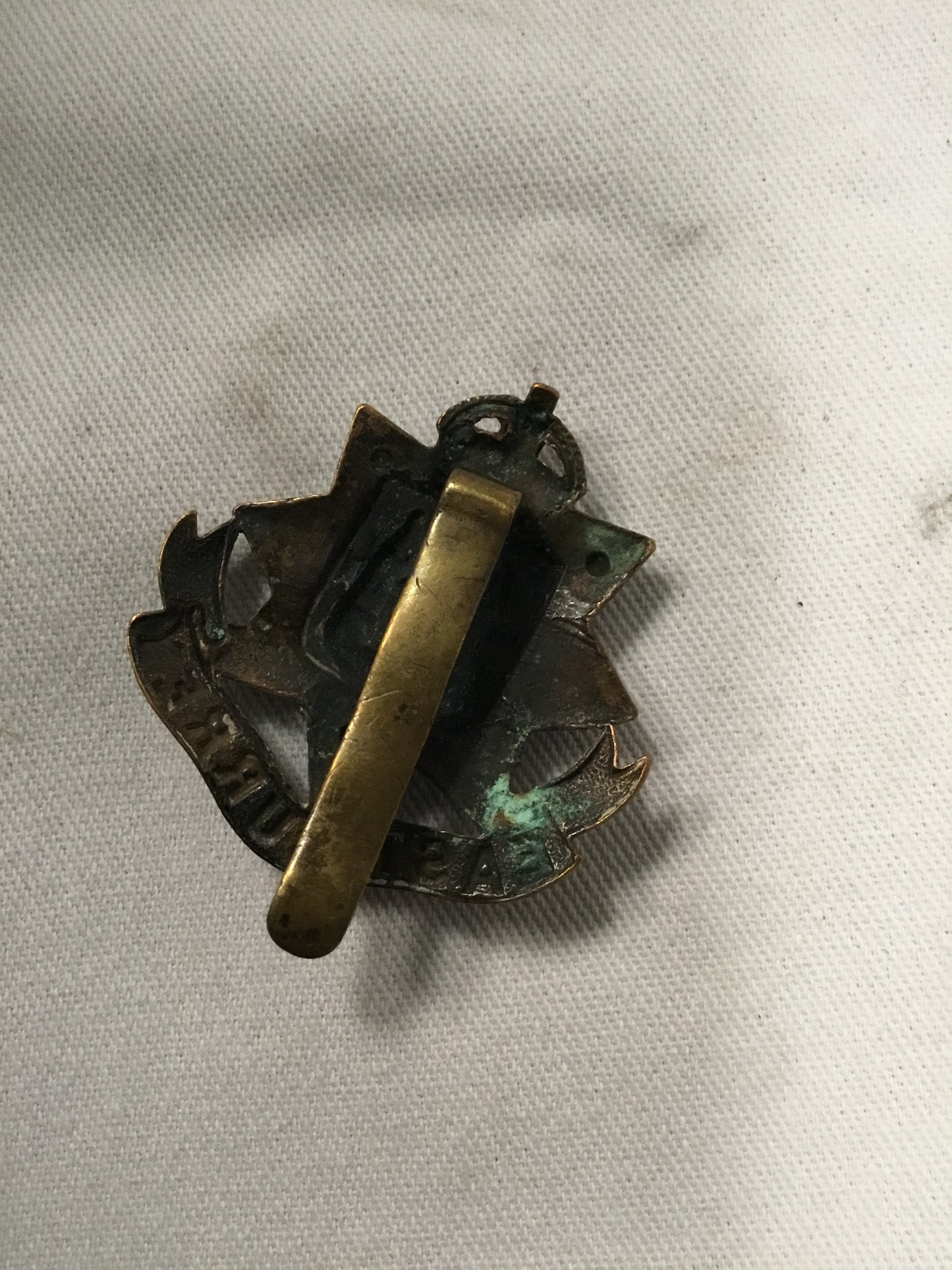 World War II British East Surrey Regiment cat badge