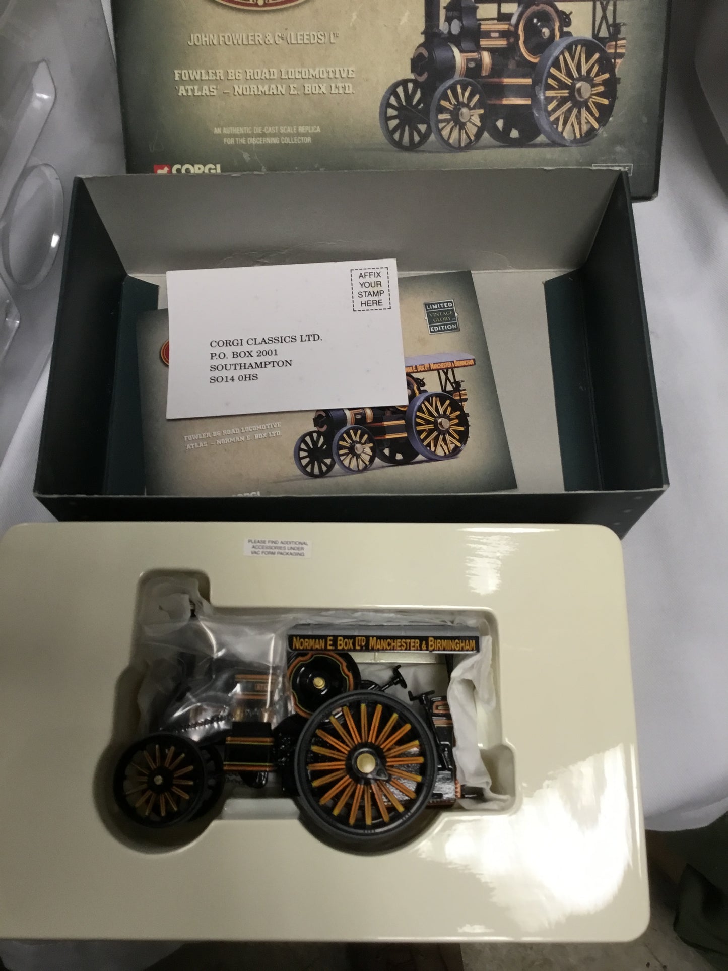 CORGI VINTAGE GLORY OF STEAM FOWLER B6 ROAD LOCOMOTIVE in Box