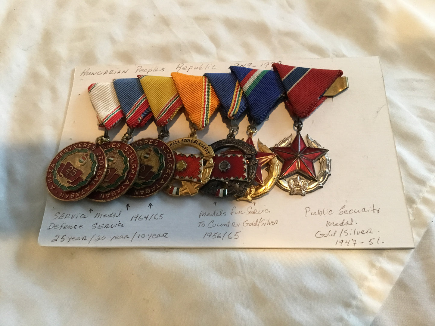 Group of Hungarian Service Metals 1949 to 1989