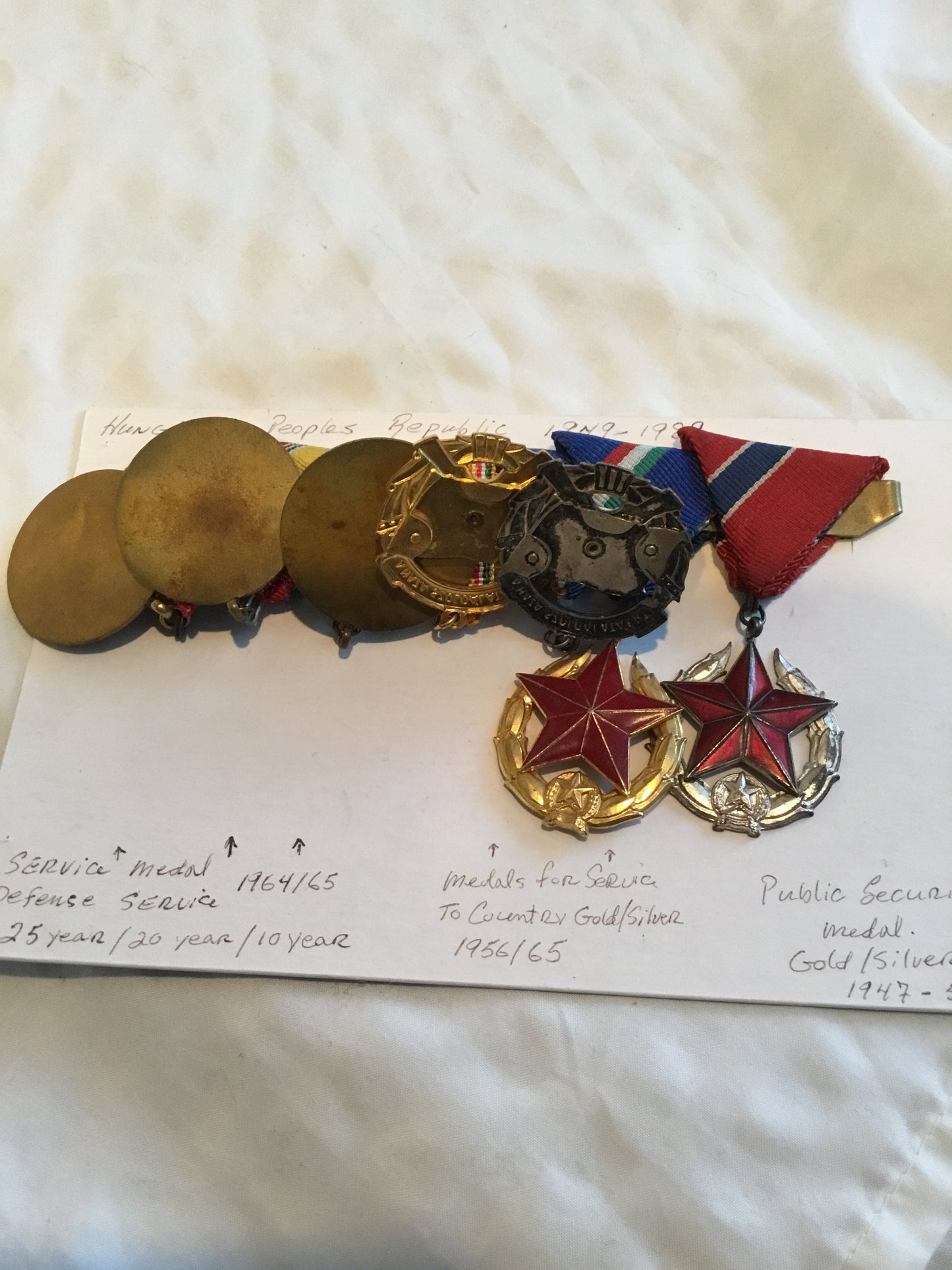 Group of Hungarian Service Metals 1949 to 1989