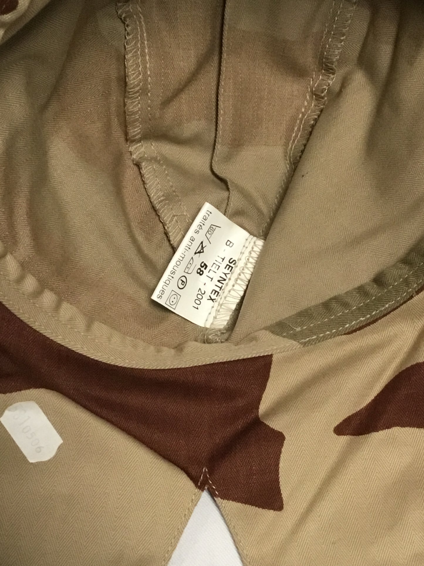 French military desert hat, with neck cover