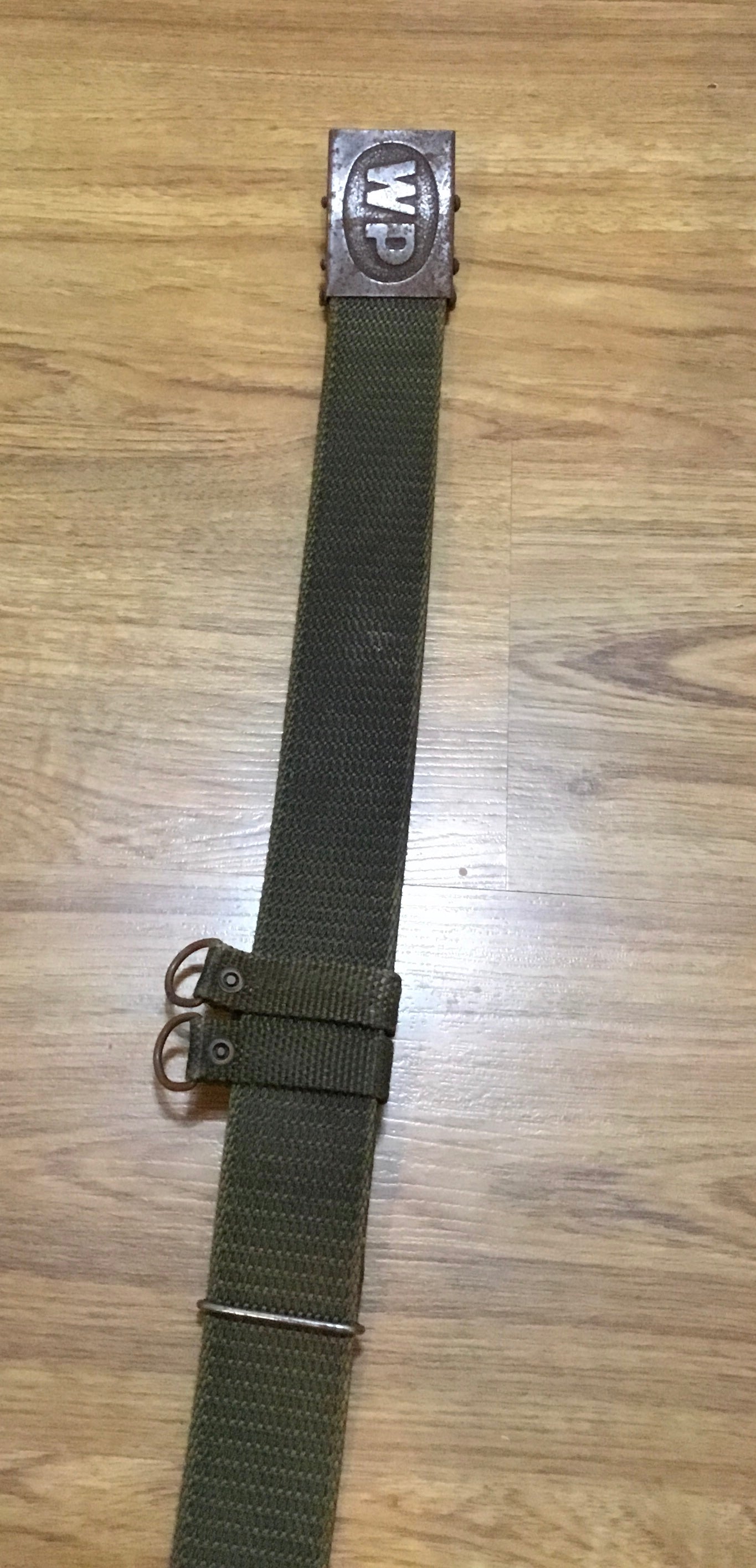Original Polish army belt and buckle ,Heavy duty