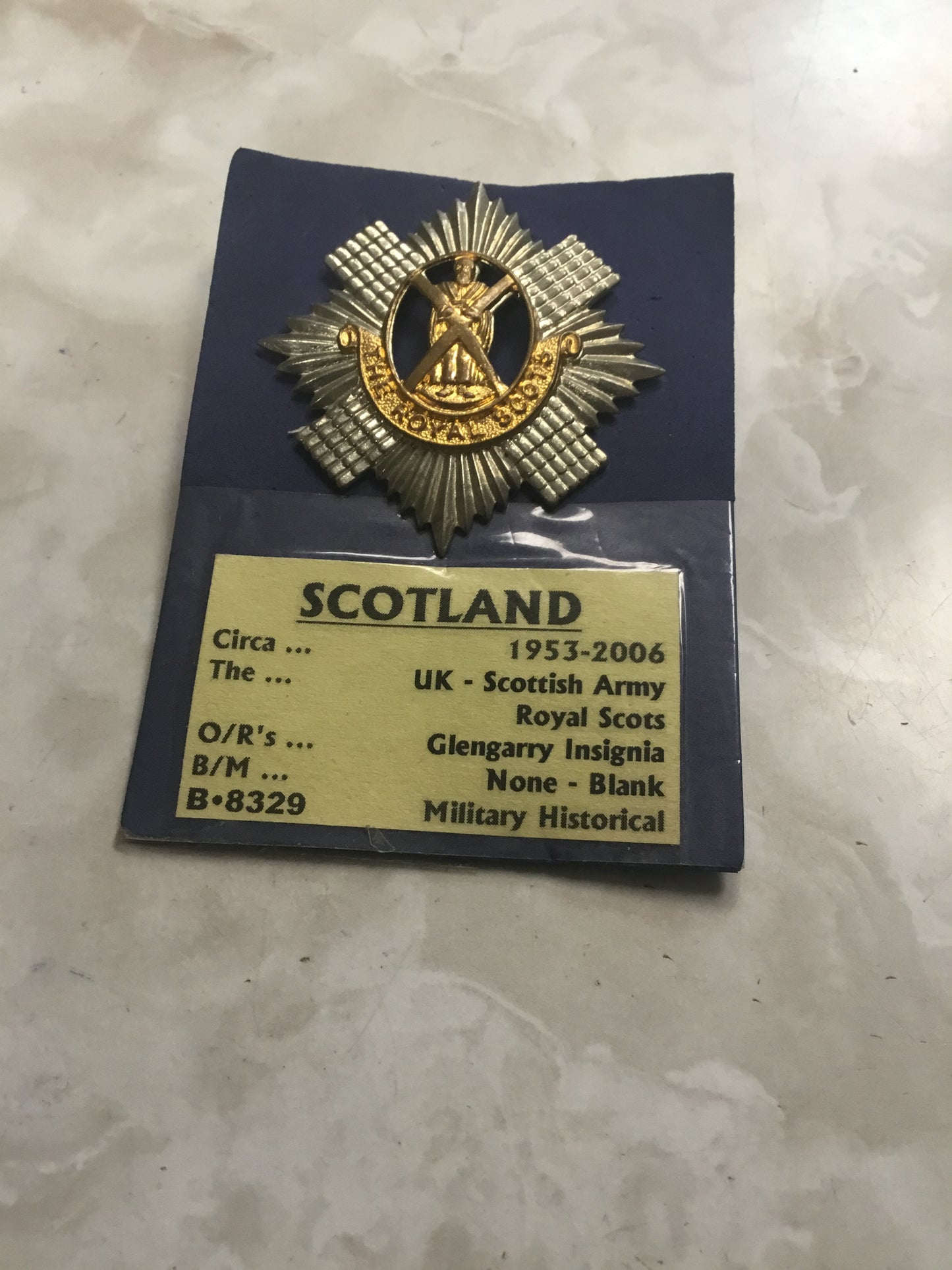 The Royals Scots Glengarry Badge