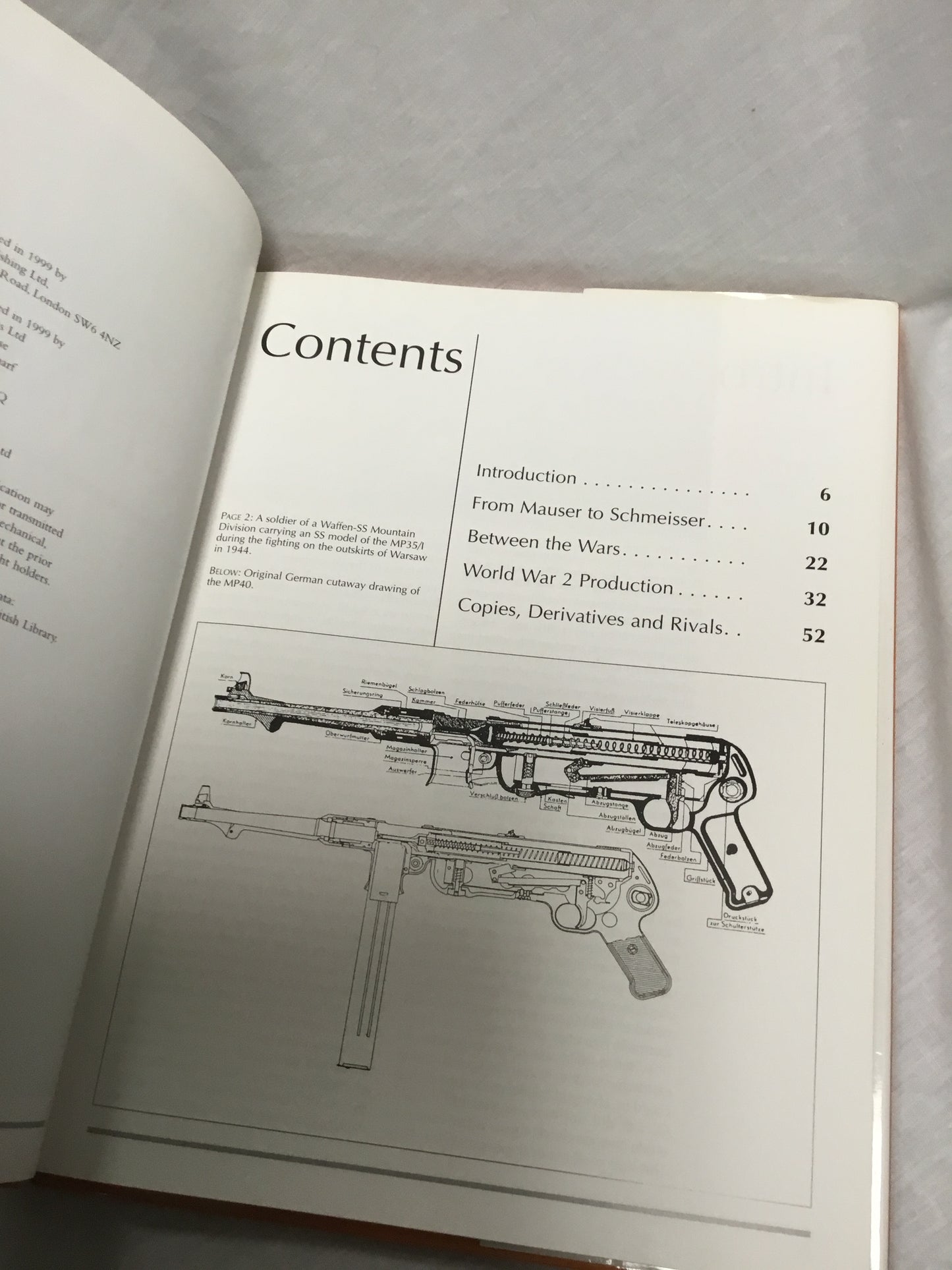 THE SCHMEISSER Submachine Gun Chris Ellis & Peter Chamberlain 1999