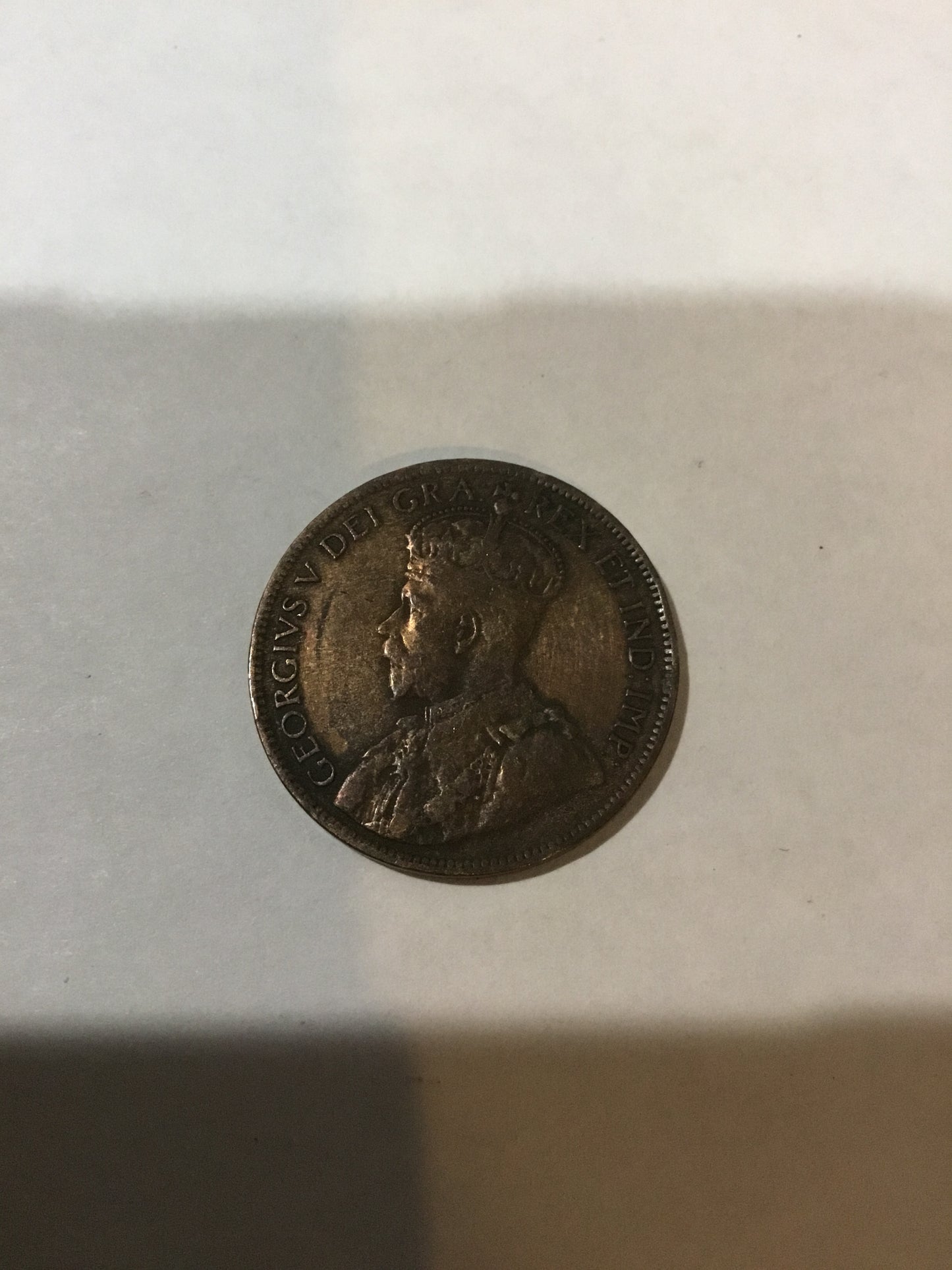 1919 Canada One 1 Cent George V Large Penny Coin