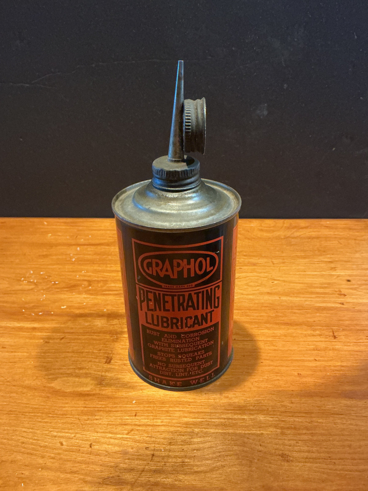 EARLY GRAPHOL CO BROOKLYN NY PENETRATING LUBRICANT TIN