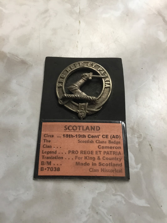 Early Scotland Cameron Chan Badge