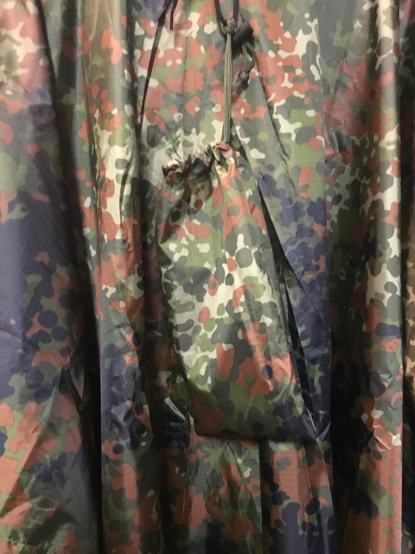 New Flecktarn Pattern Poncho , also in Black