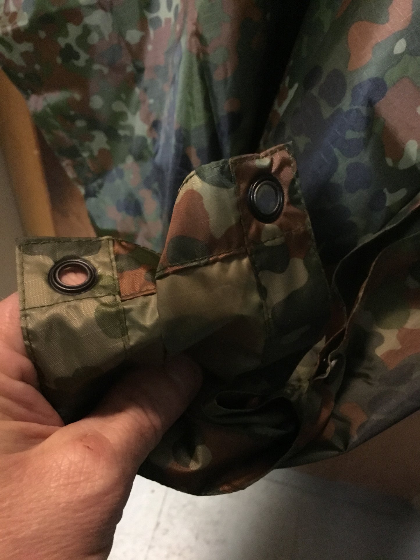 New Flecktarn Pattern Poncho , also in Black