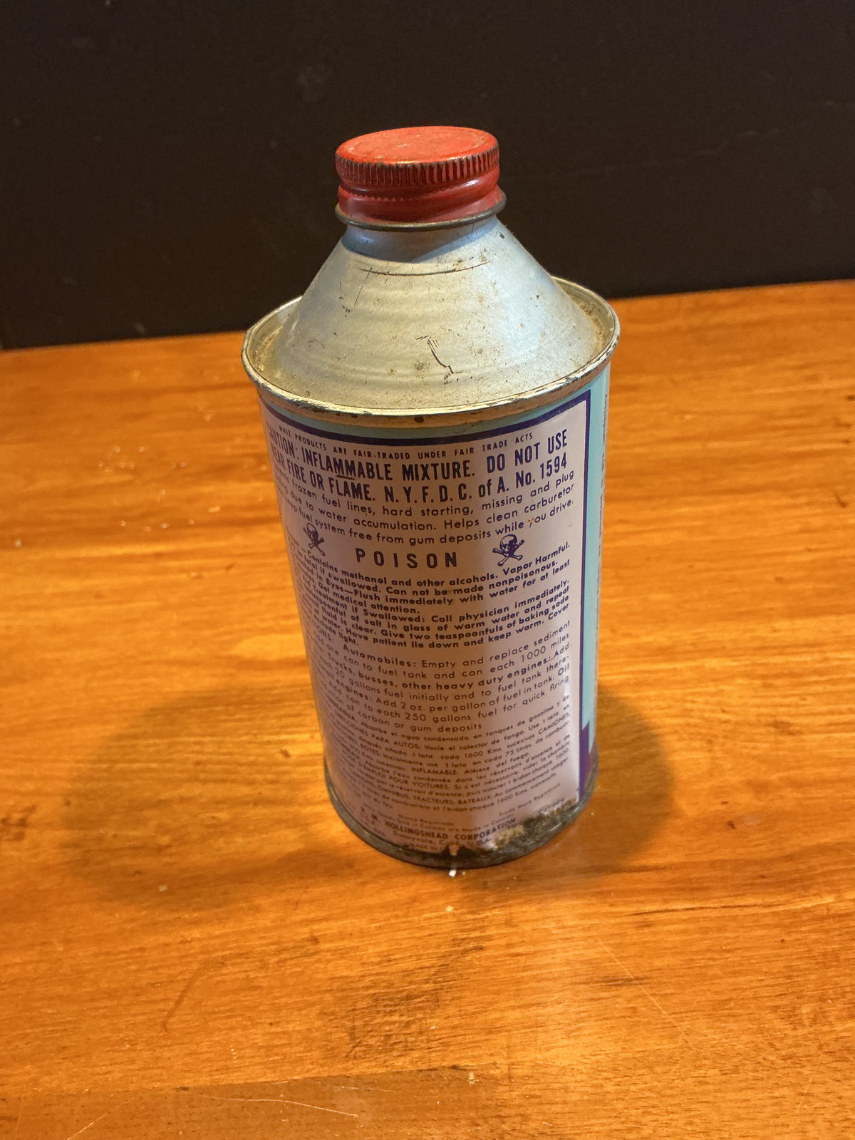 Whiz Zorbit  12 OZ  Cone Top Tin All Season Fuel Conditioner