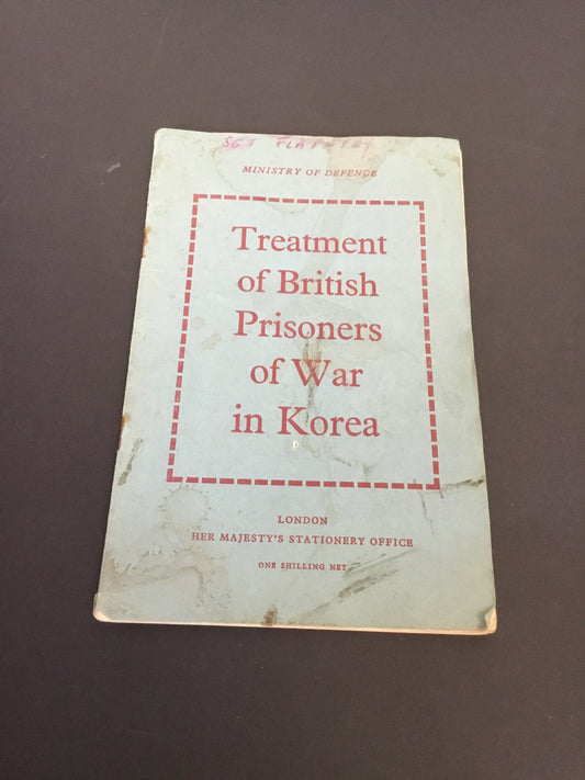 Treatment of British Prisoners of War in Korea 1955