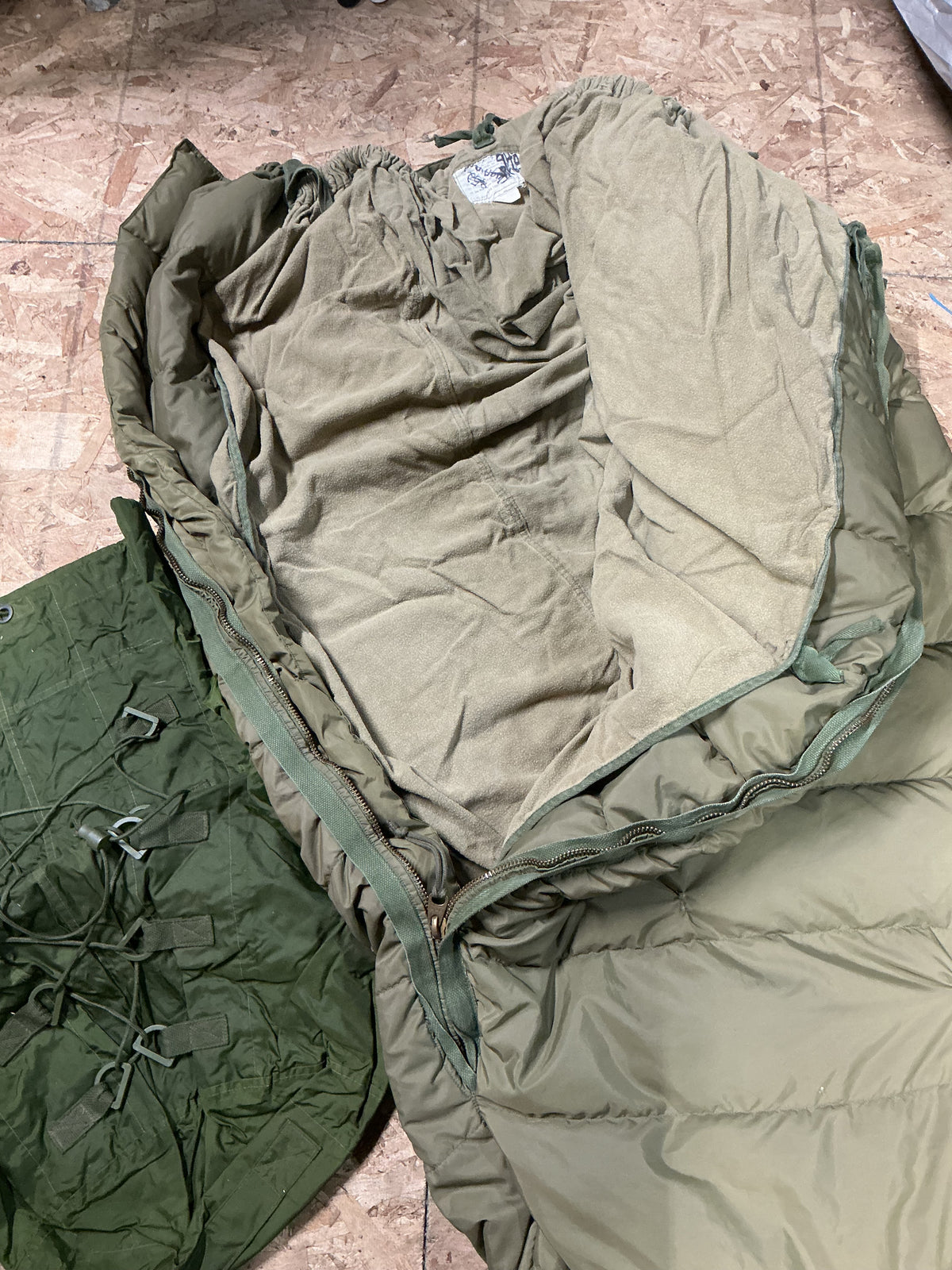 Canadian Military Down Filled Sleeping Bag  3 Pieces