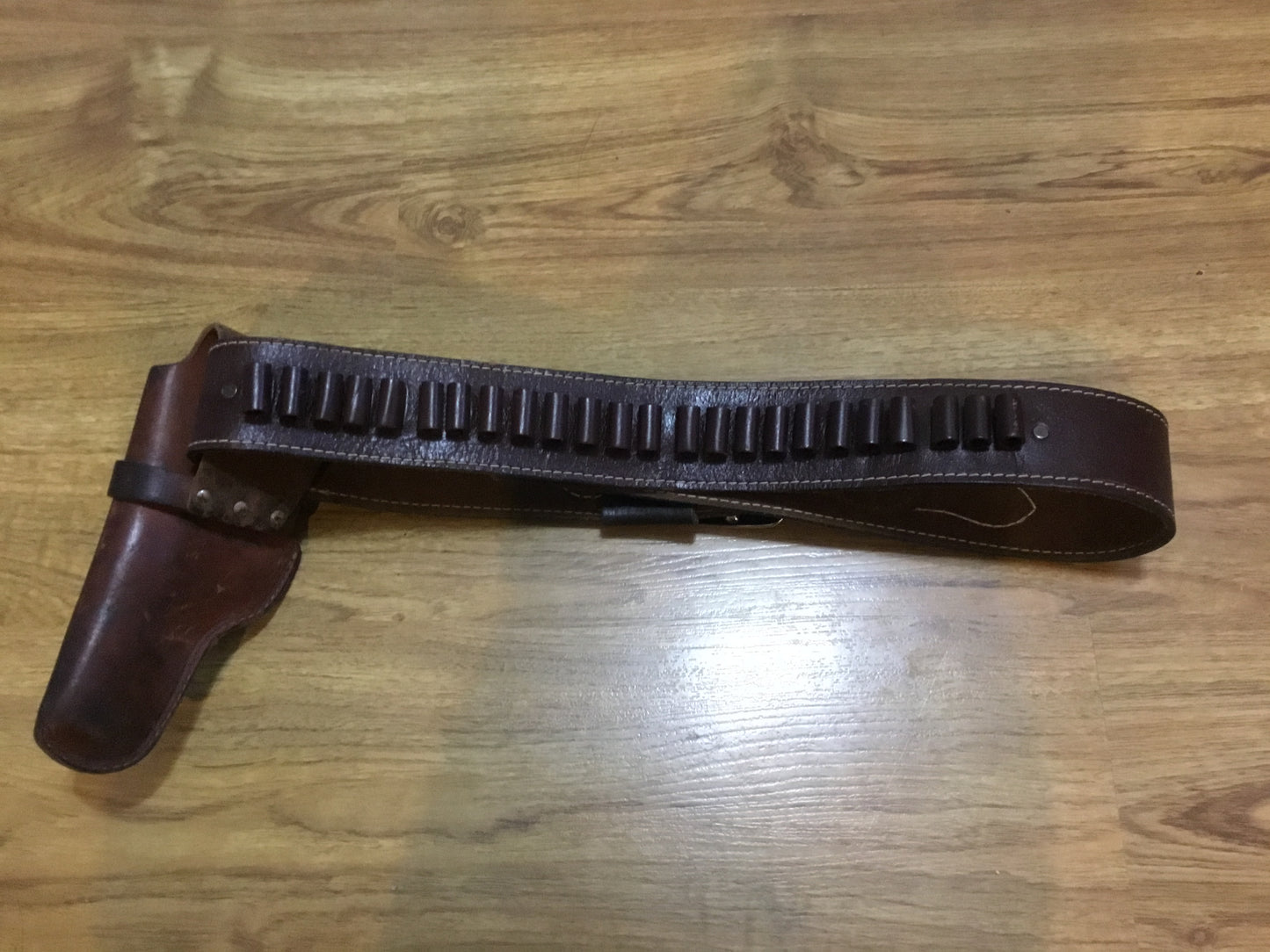 Vintage gun Belt with Holster Leather