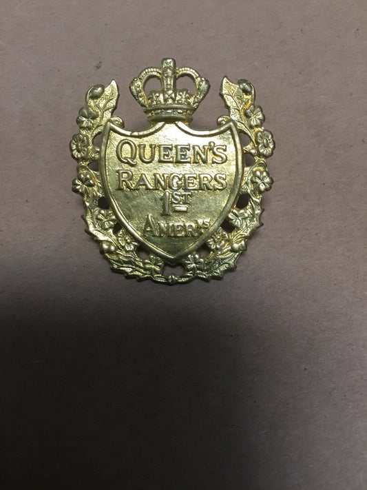 Queen’s York Rangers 1st Americans Cap Badge