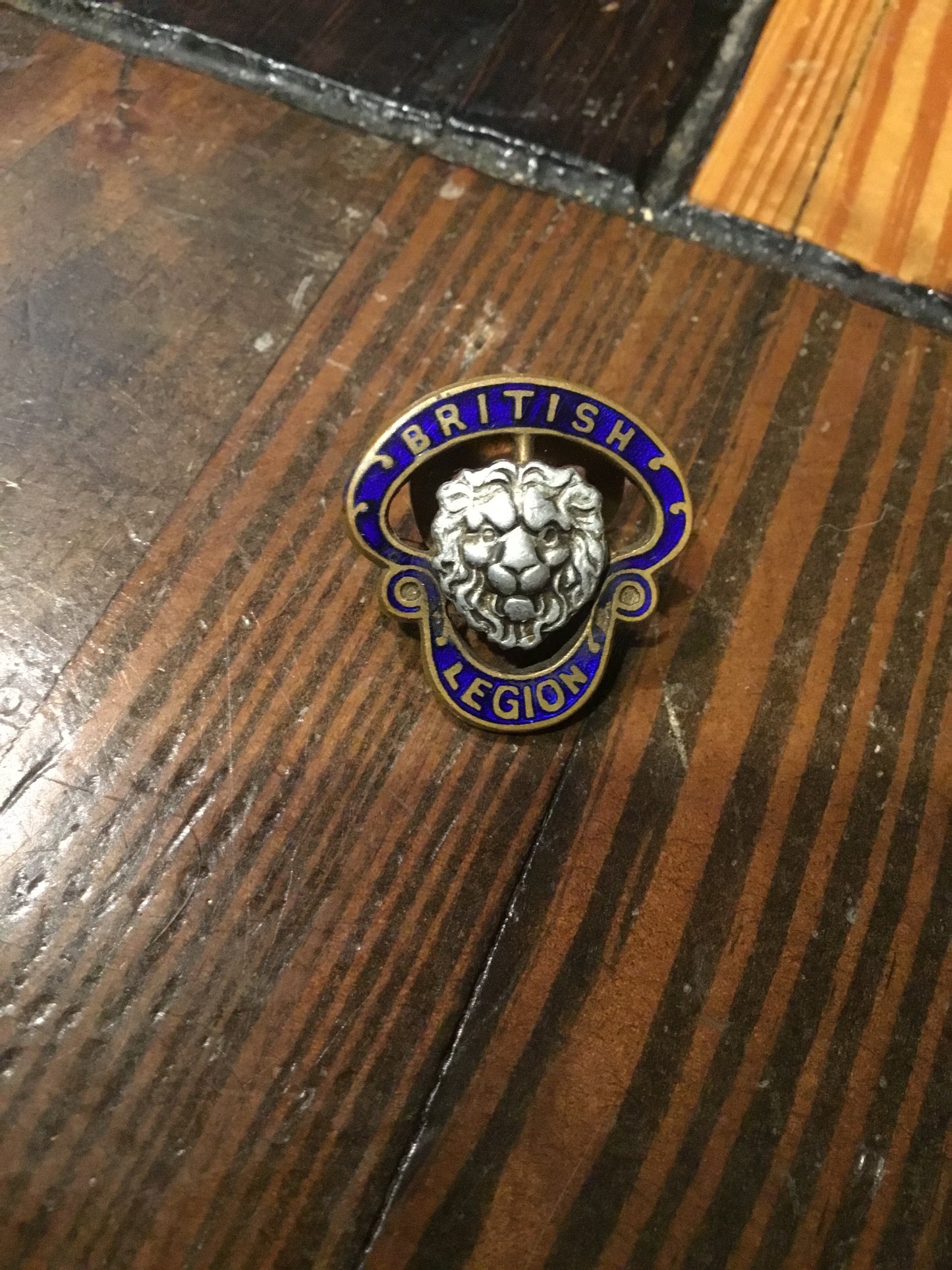 VINTAGE BRITISH LEGION LAPEL  pin badge , Numbered