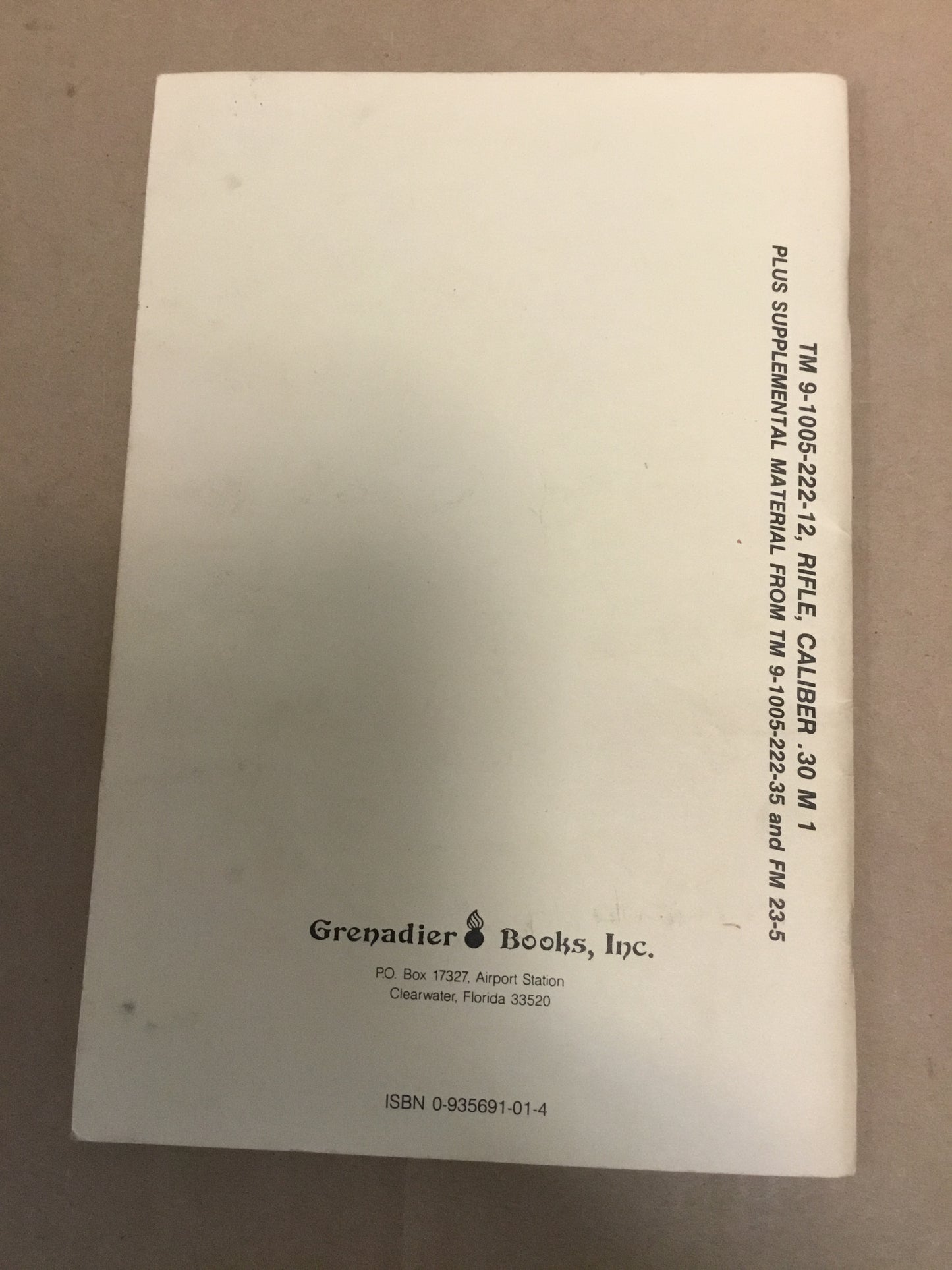 TM9-1005-222-12 Operator Manual including repair parts Rifle Caliber 30 M1 , Snipers