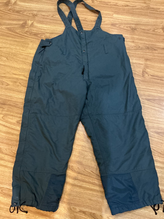 Vintage Canadian Airforce Winter  Bib overalls size 70/42 or XLARGE  Gore-Tex