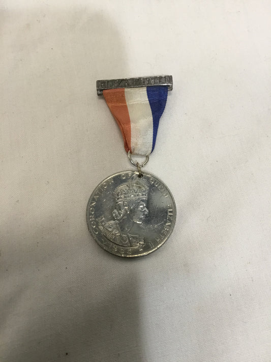 Queen Elizabeth coronation medal, 1953